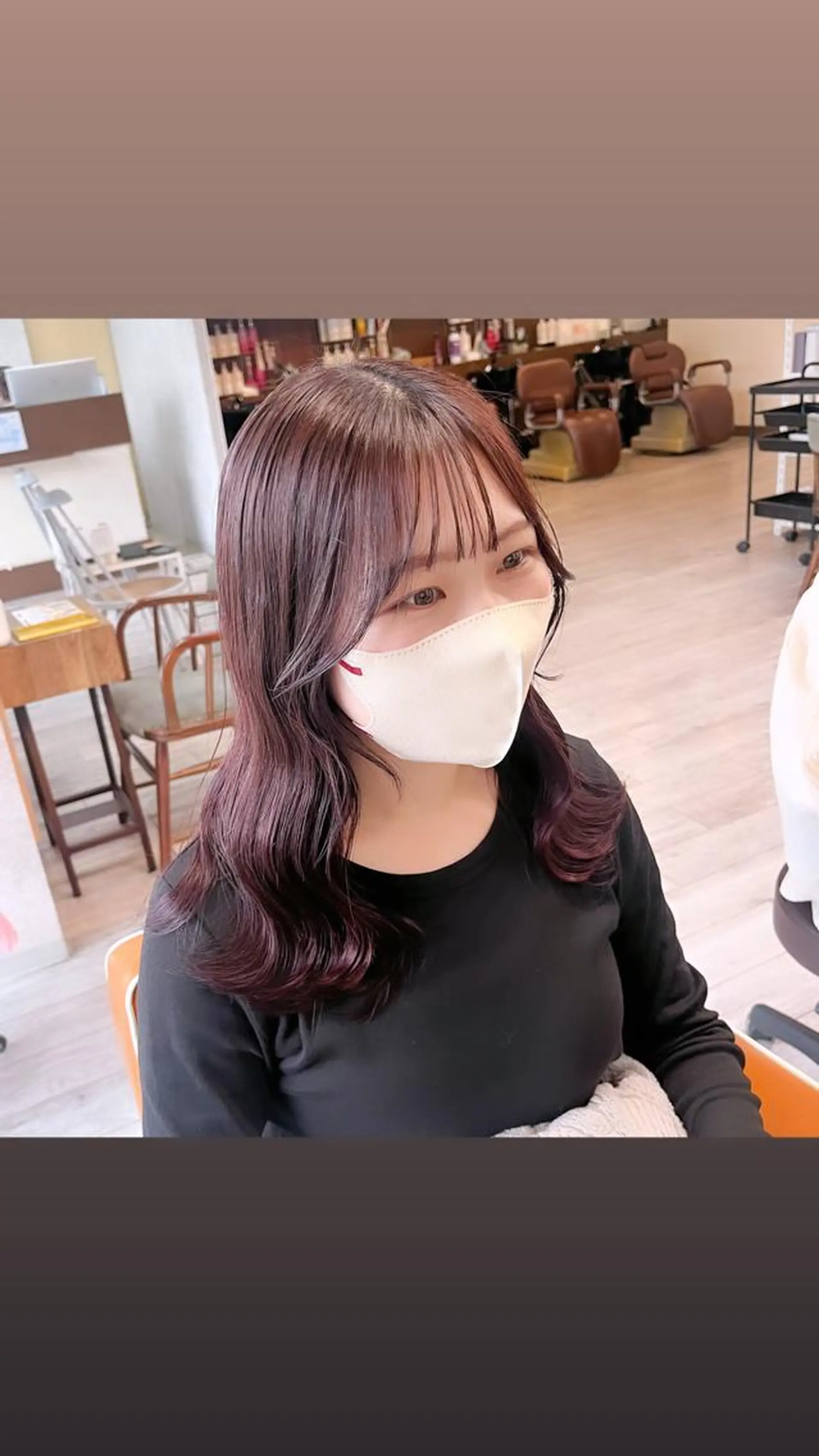 ミディアム カラー あ あのヘアスタイル