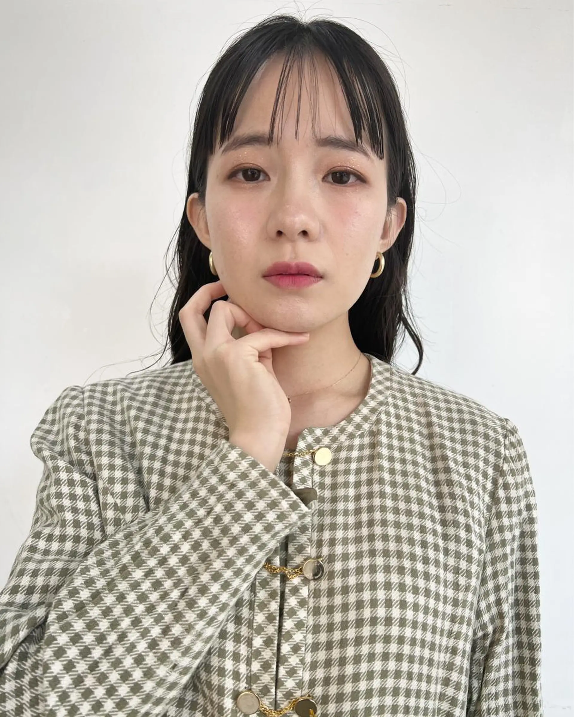 ロング カラー 顔周りカット テトネ タカシのヘアスタイル