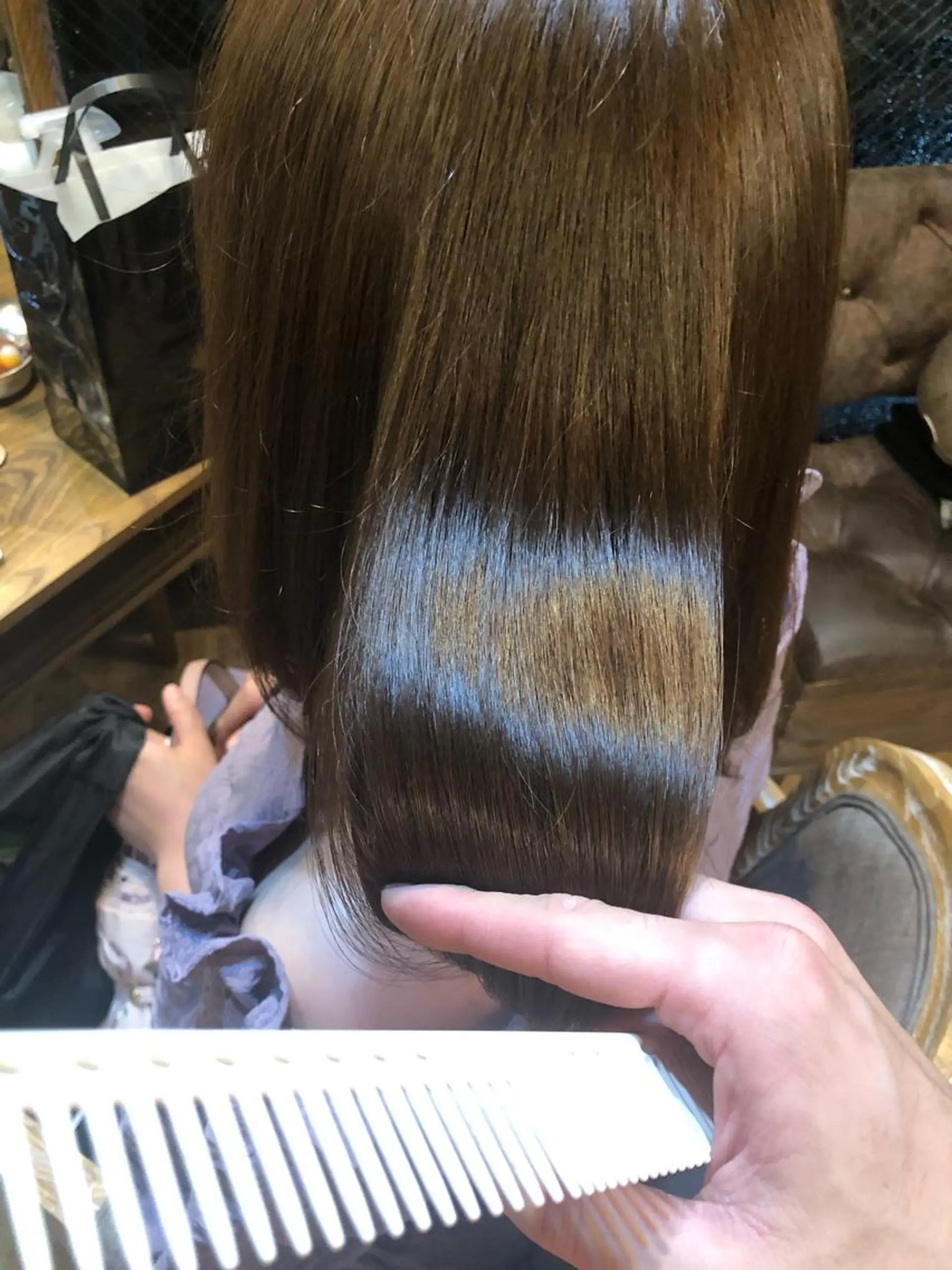 セミロング 髪質改善 トリートメント カット ヘアカラー トリートメント また会いたくなる 美容師【KENTA】のヘアスタイル