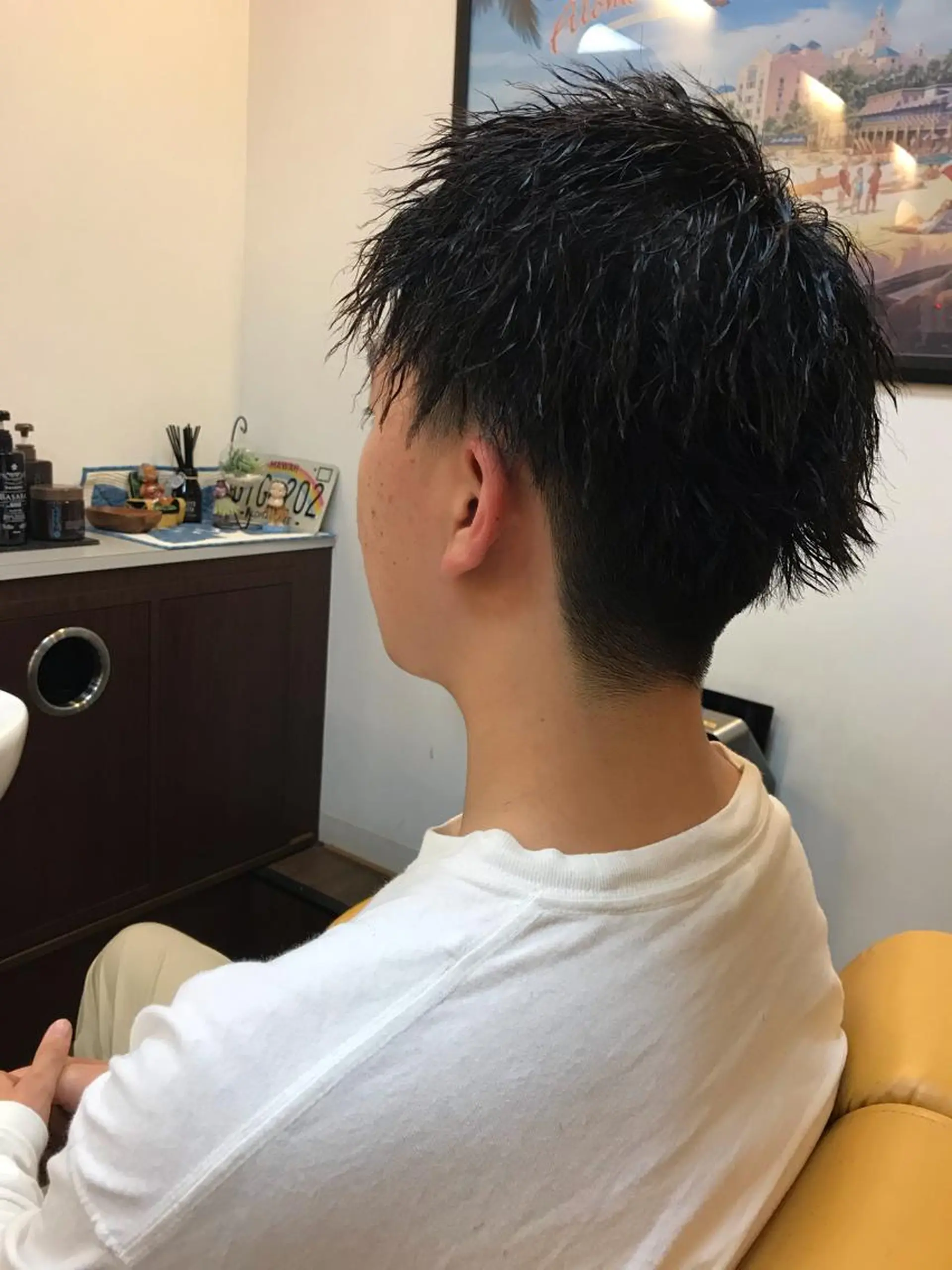 パーマ メンズ カット パーマ ヘアーデザイン ククイ所属・【コテパーマ】イトウ シンゴのヘアスタイル