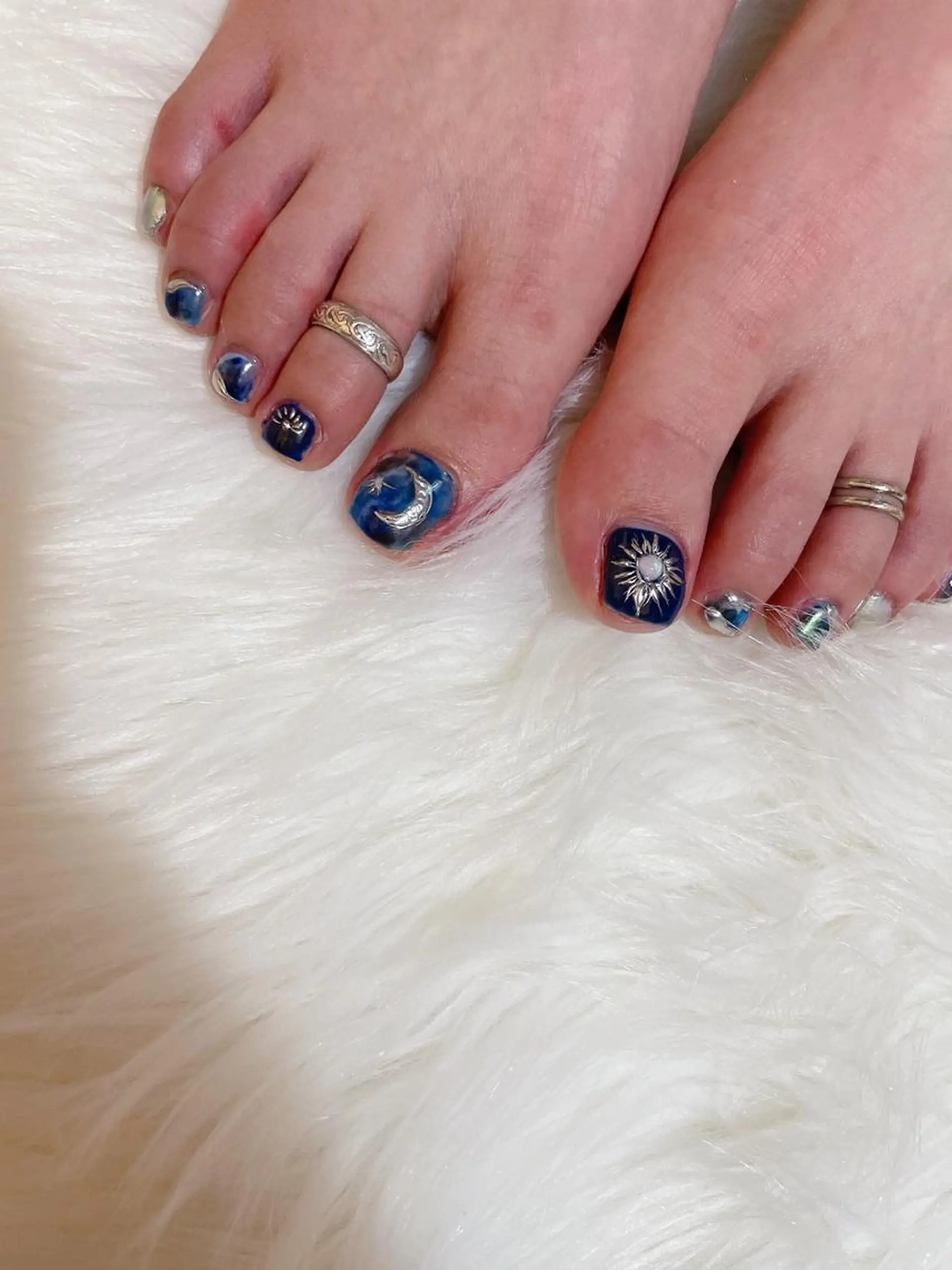 ネイル フットネイル おそろいネイル NANA no artのネイルデザイン