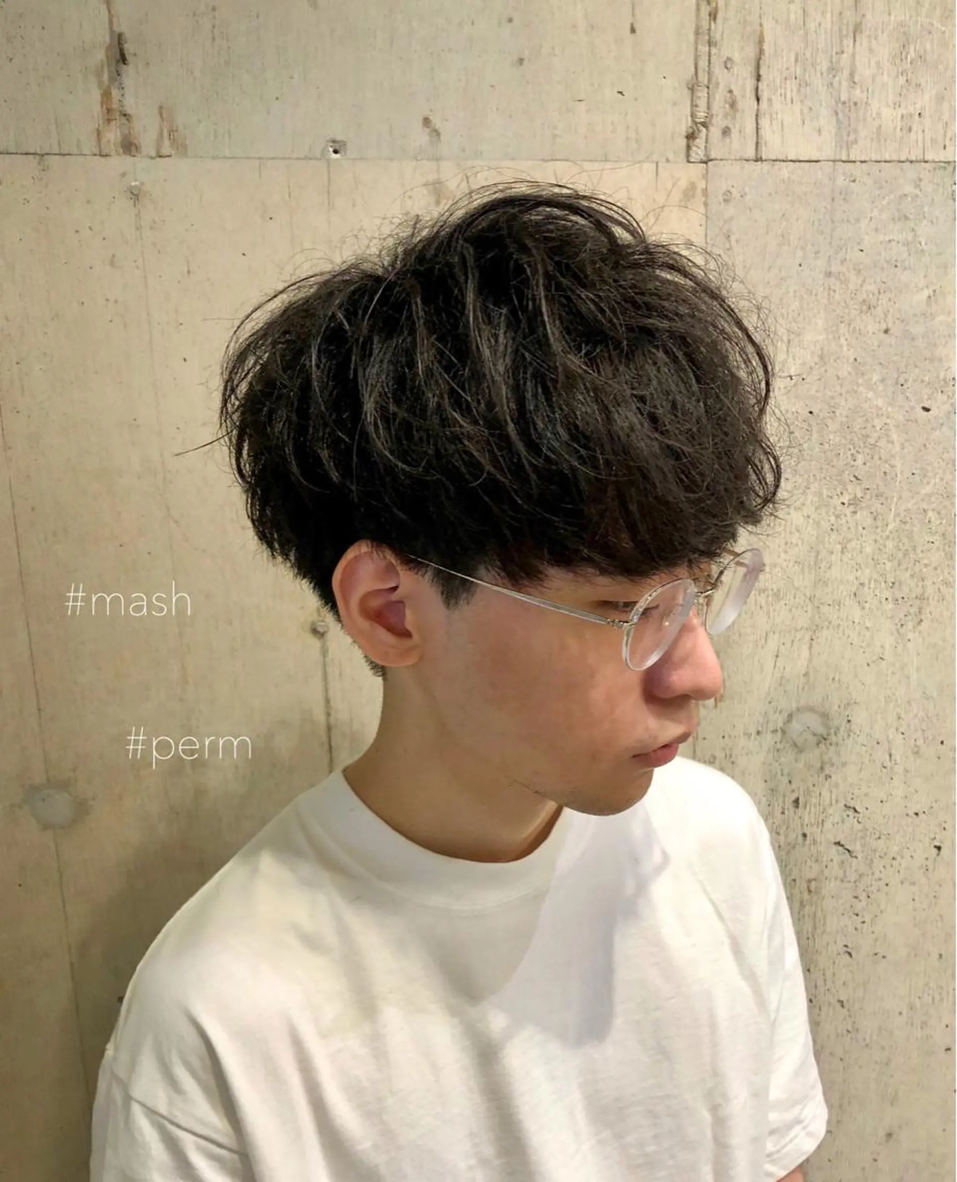 メンズ マッシュ カット パーマ トリートメント ヘッドスパ STRINGS 下北沢所属・【メンズ特化】 金子諒磨のヘアスタイル