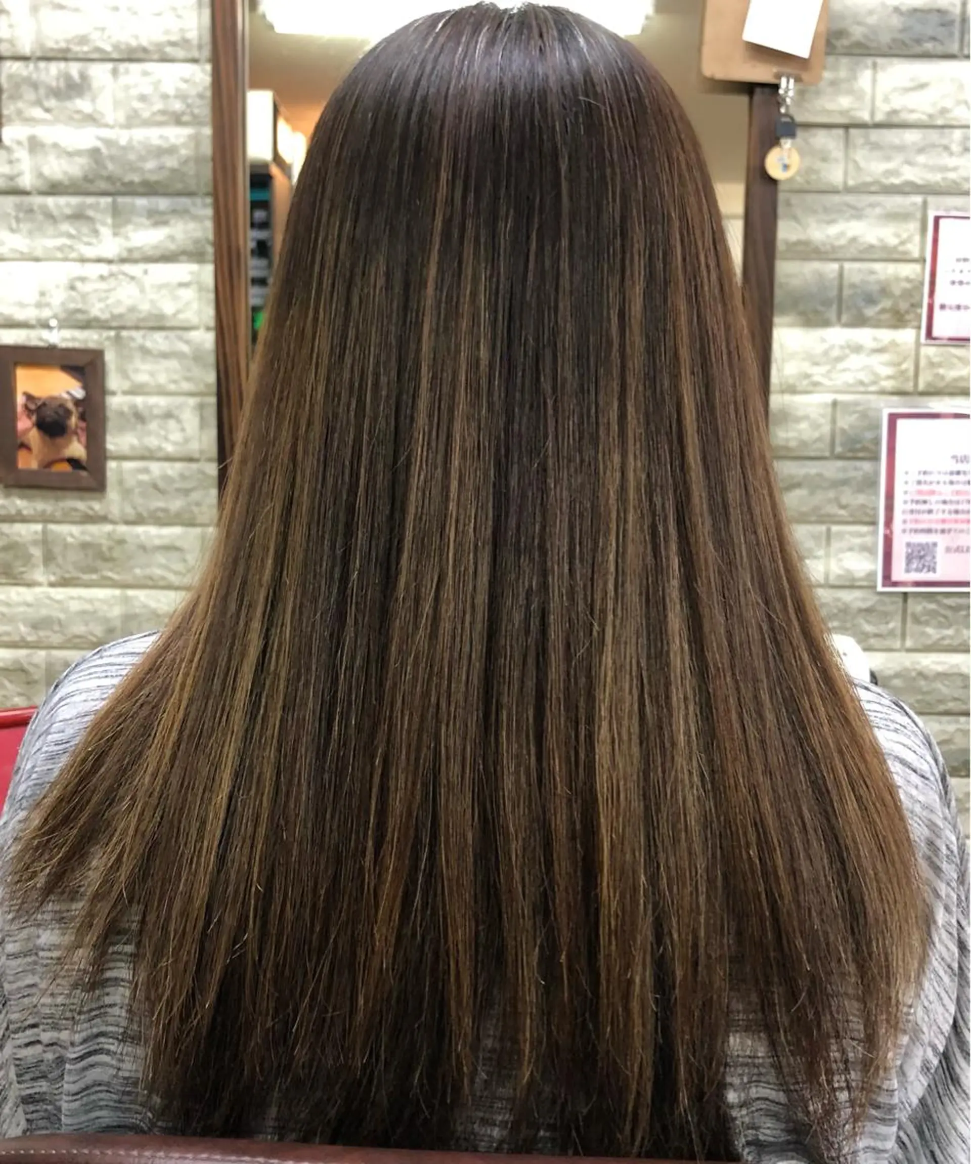 ロング 縮毛矯正 ATELIER presents一橋学園所属・キセ ワカナのヘアスタイル