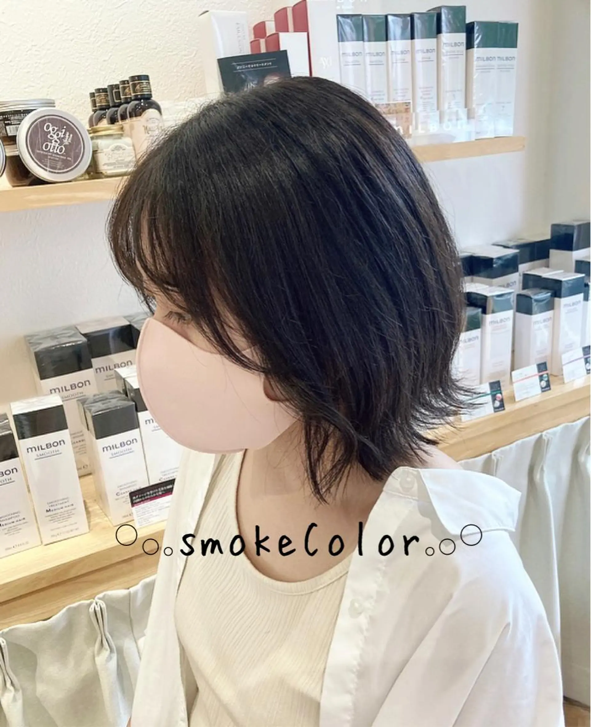 ショート カラー パーマ ヘアアレンジ メンズ キッズ ネイル マツエク・マツパ カット ヘアカラー merc. 🩵妹尾杏菜のヘアスタイル