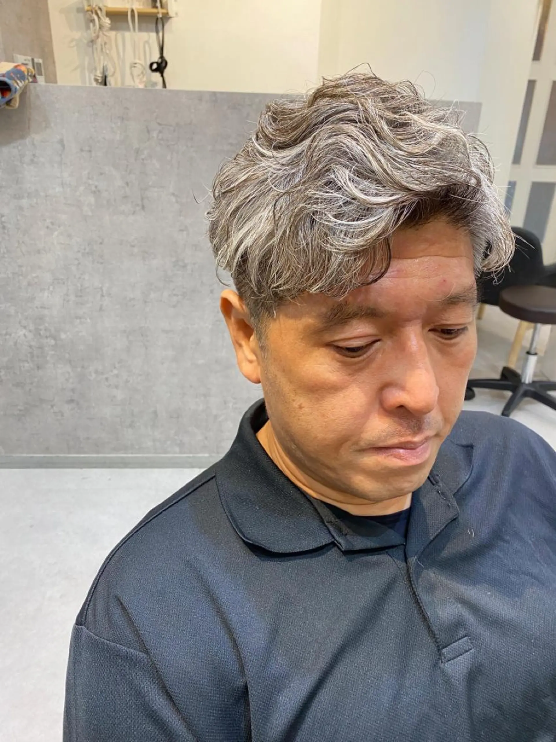 ショート パーマ メンズ カット パーマ トリートメント Dxxxx III所属・女性目線の大人 メンズ*Ayakaのヘアスタイル