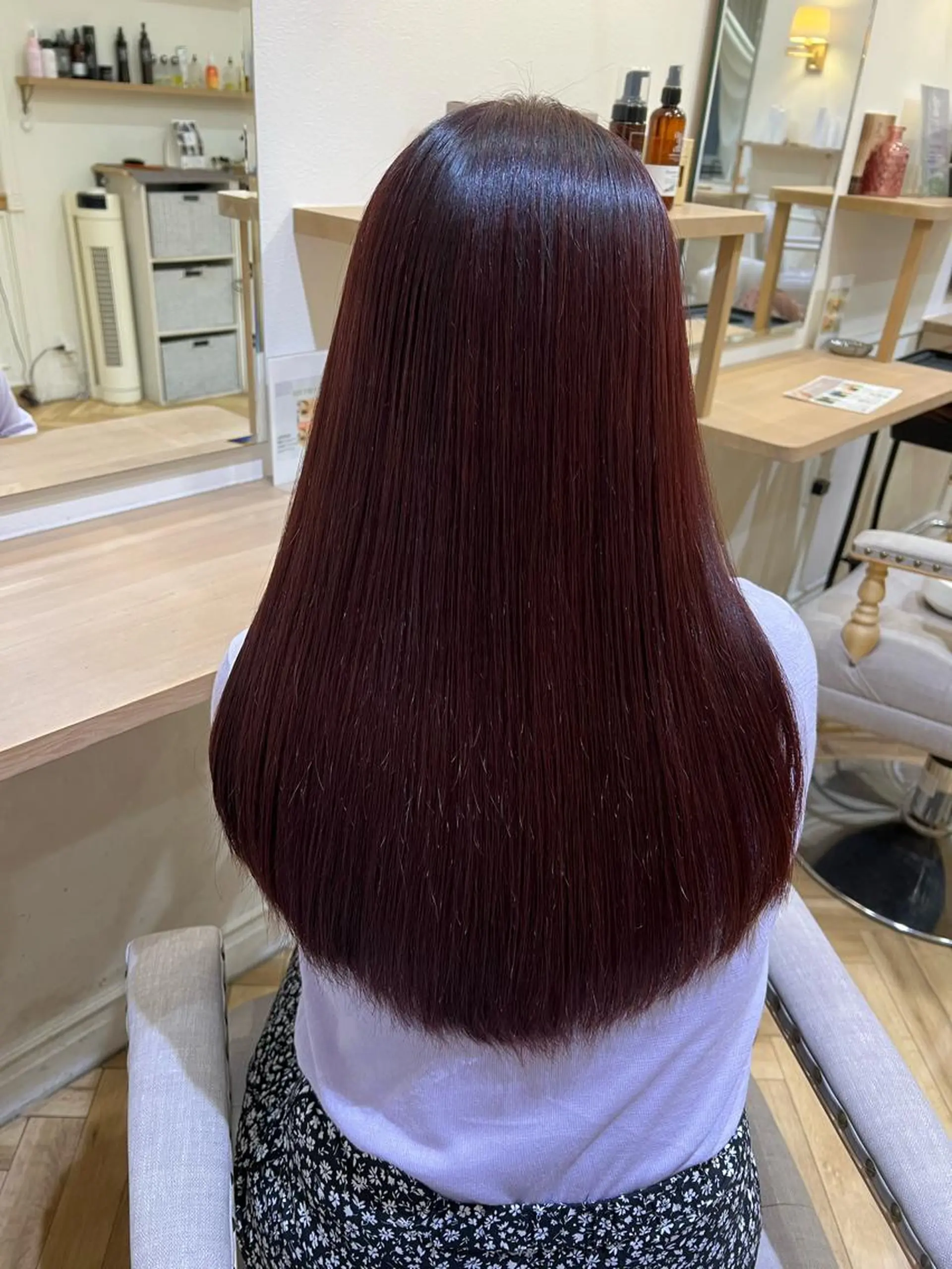 セミロング カット ヘアカラー トリートメント 韓国ヘア🇰🇷 SAYAのヘアスタイル