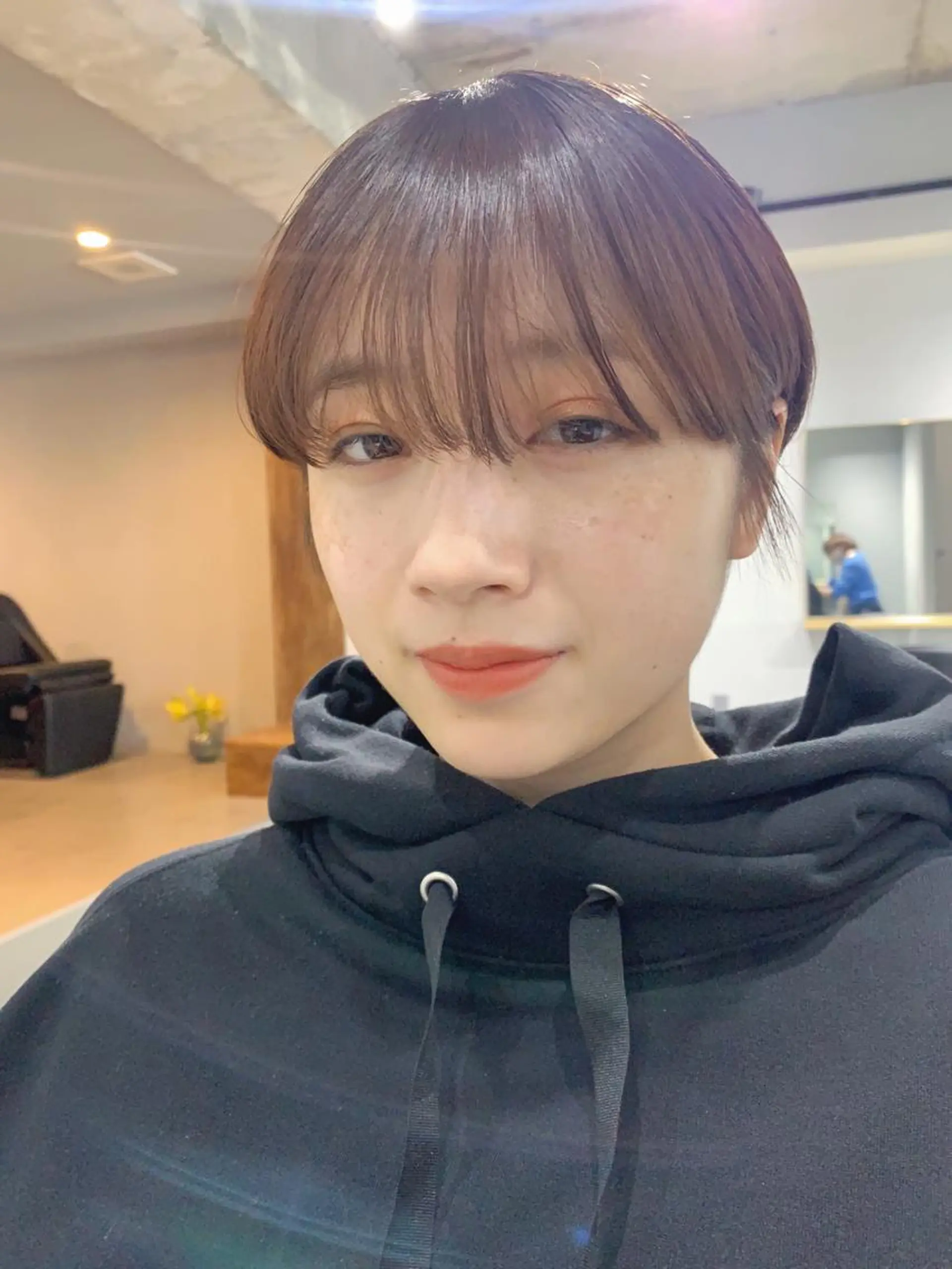 ショート カラー ボブパーマコテ巻き風 パーマNo1深江秀平のヘアスタイル