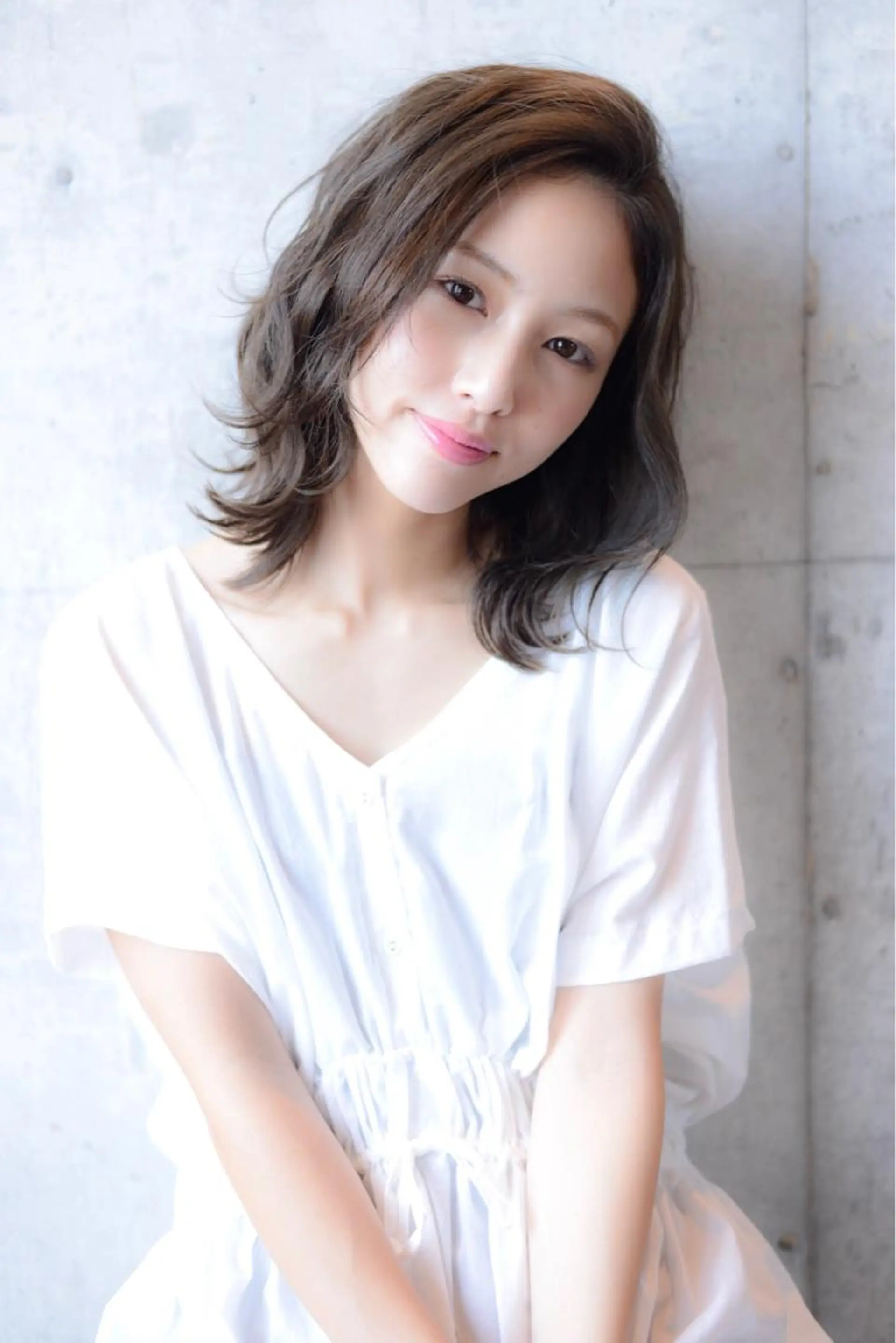 ミディアム カット パーマ トリートメント LOMA🇰🇷 銀座クボタのヘアスタイル