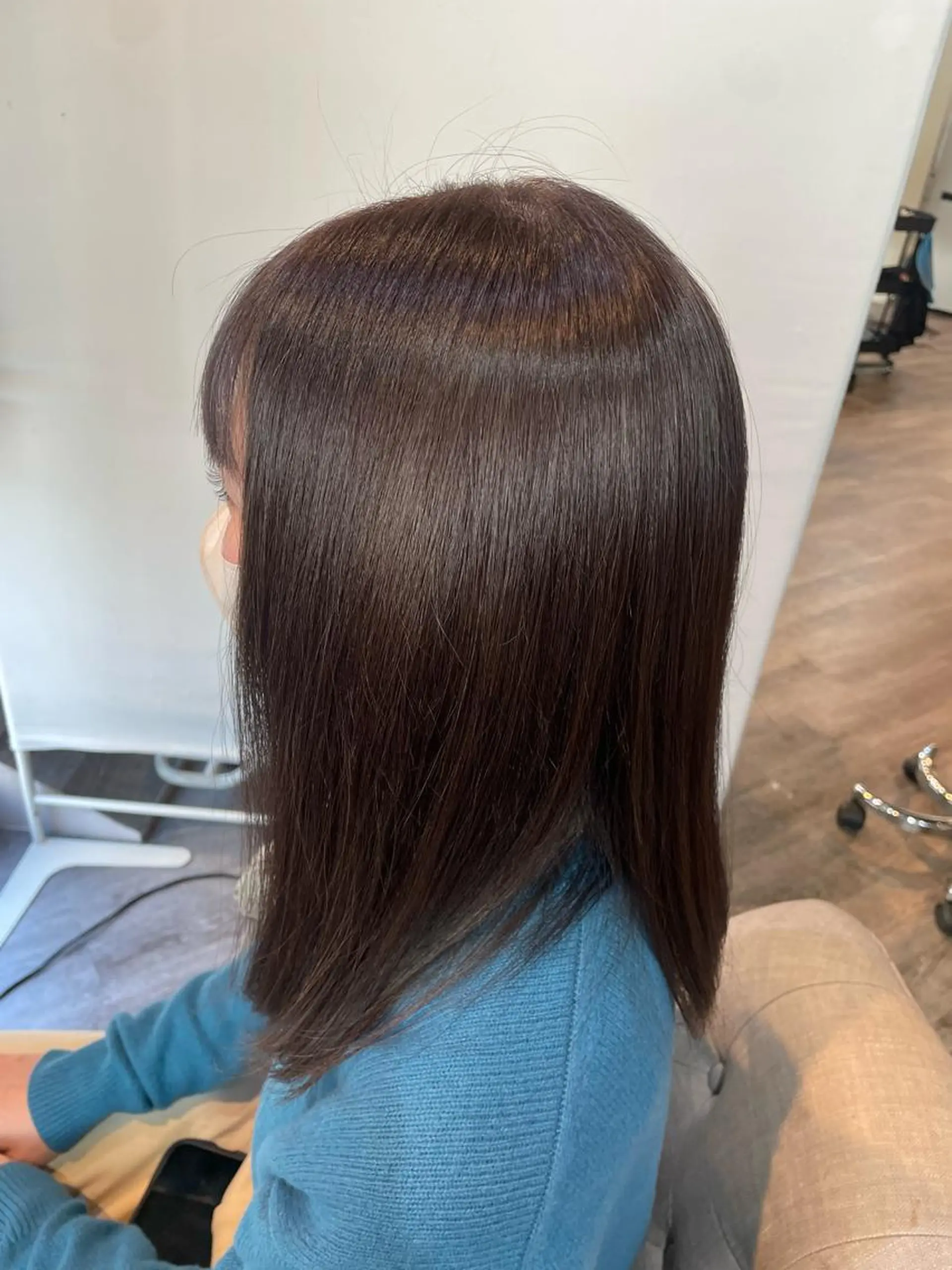 カラー グレージュ イルミナカラー ラベンダーカラー ラベンダーグレージュ ラベンダーグレー 渡邉 瑠奈のヘアスタイル