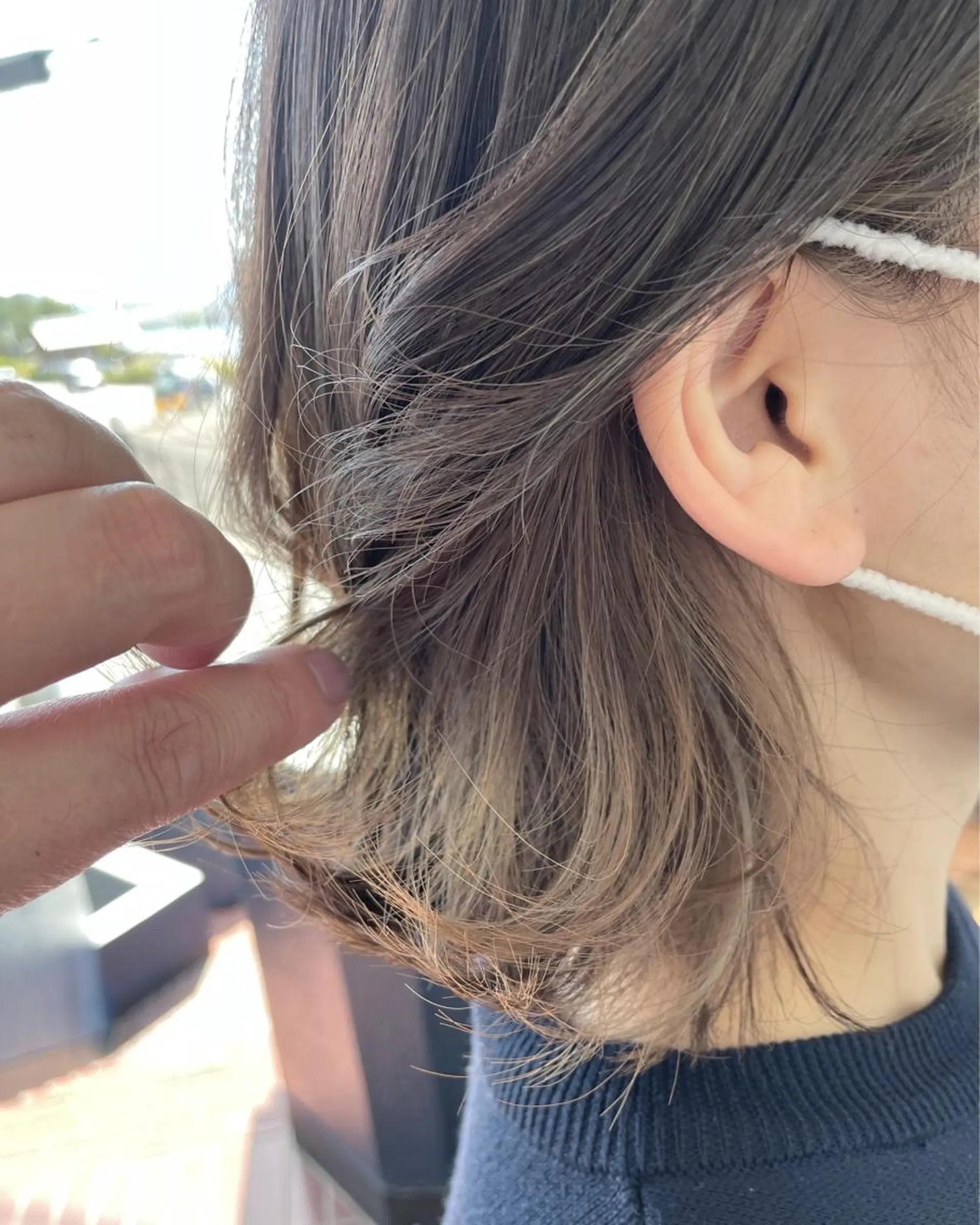 ミディアム カラー デザインカラー インナーカラー 大嶋 宏隆のヘアスタイル