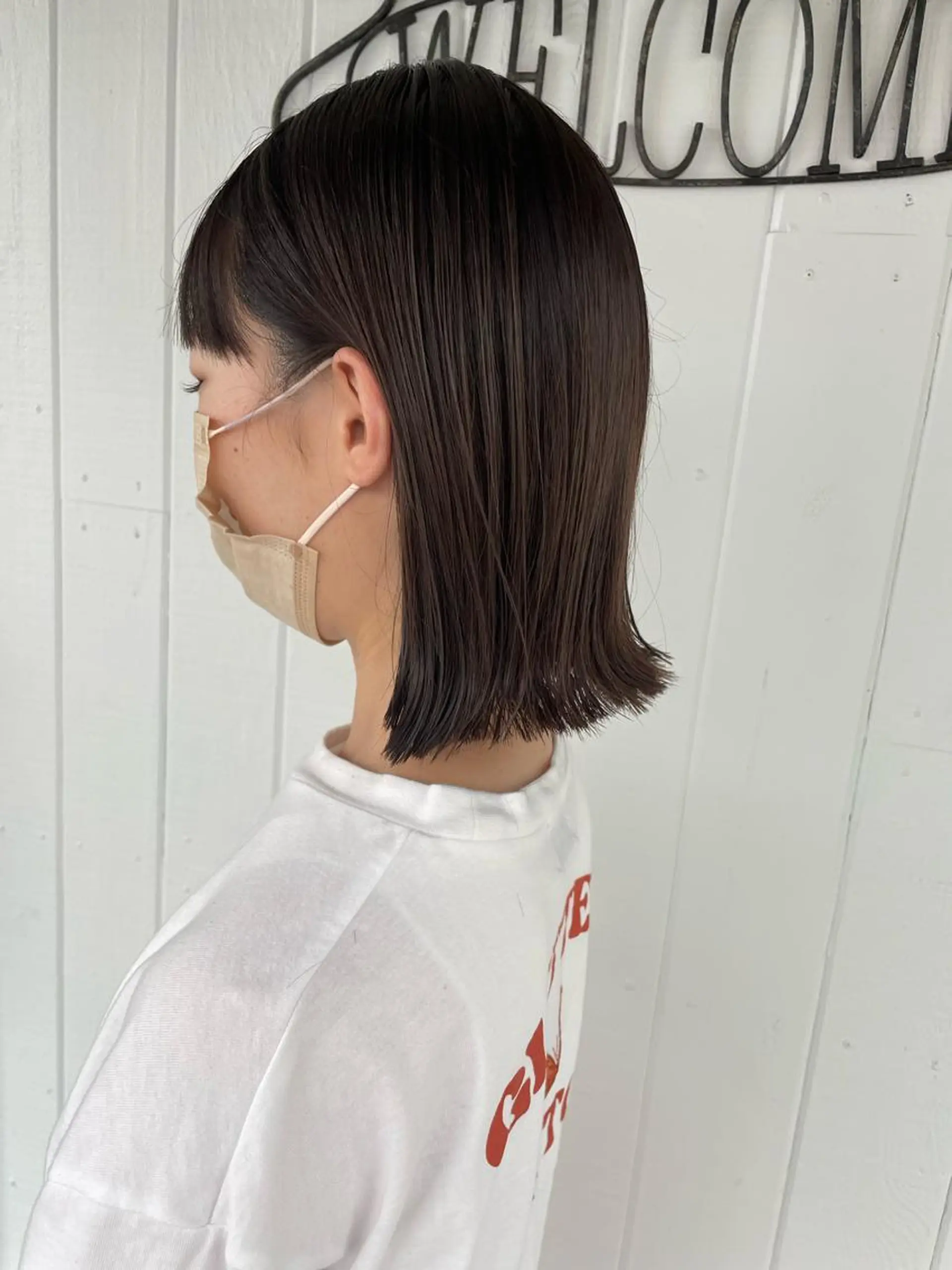 ミディアム カラー ボブ レイヤーカット🌙 縮毛矯正🪞ヒロキのヘアスタイル