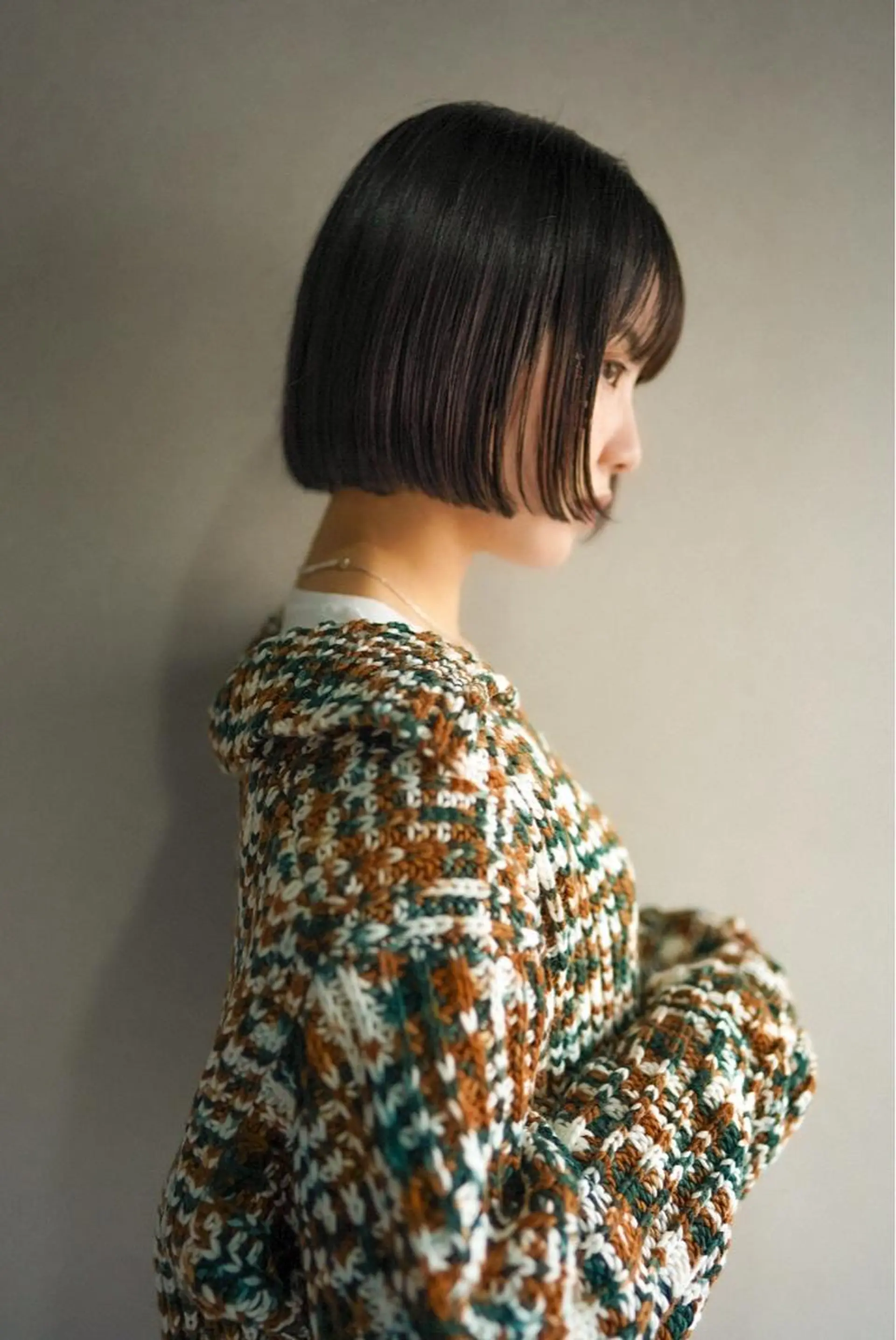 ミディアム カラー THE DAY所属・AKI HASHIMOTOのヘアスタイル