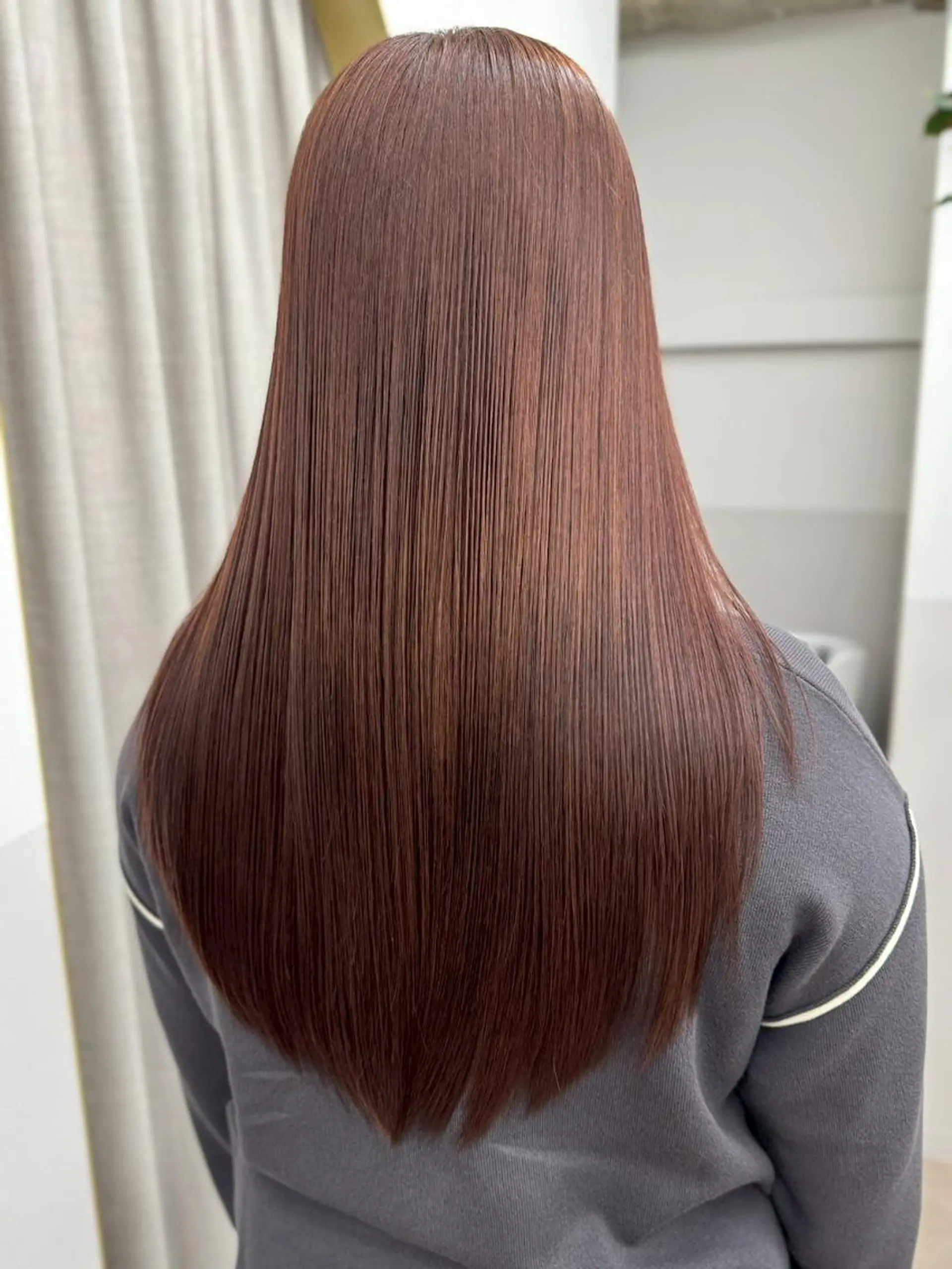 ロング カラー ショートボブ ブリーチ ブラウンカラー ショコラブラウン ダブルカラー カット ヘアカラー トリートメント newi hauoli札幌駅前のヘアスタイル