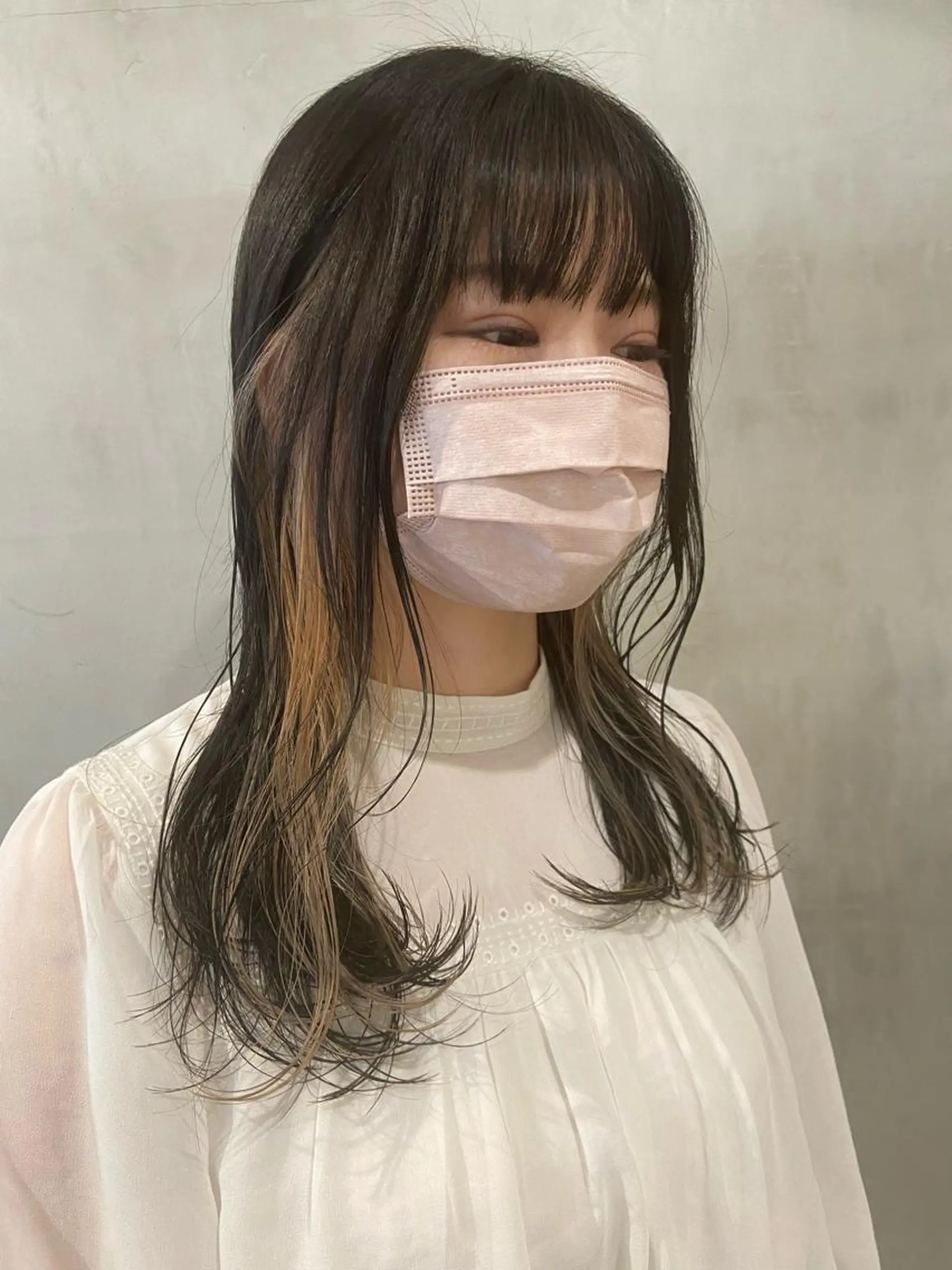 ロング カラー 顔まわり/暖色 可愛い特化🎀ゆうなのヘアスタイル