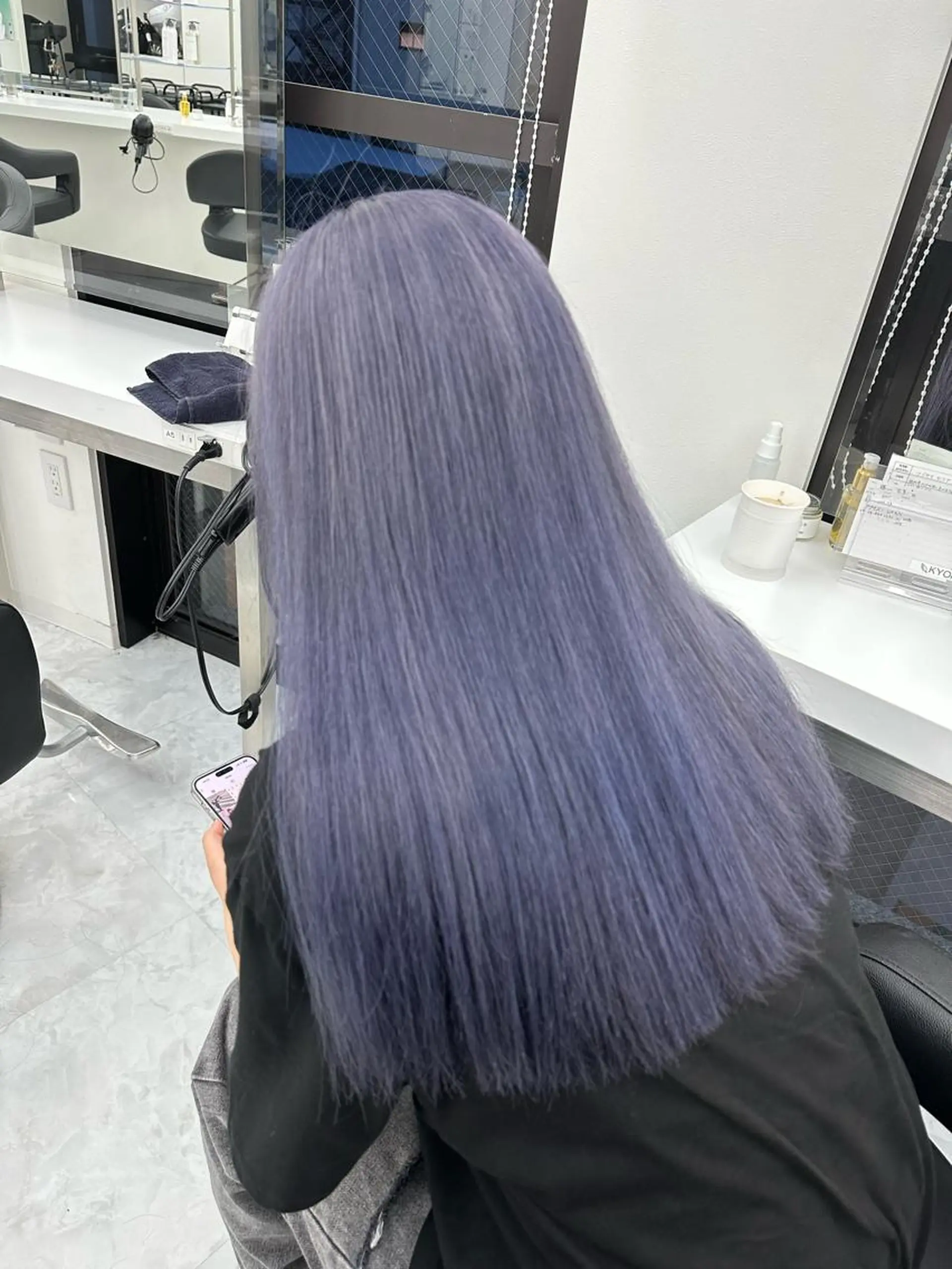 ロング カラー ダブルカラー 韓国ヘアKYONのヘアスタイル