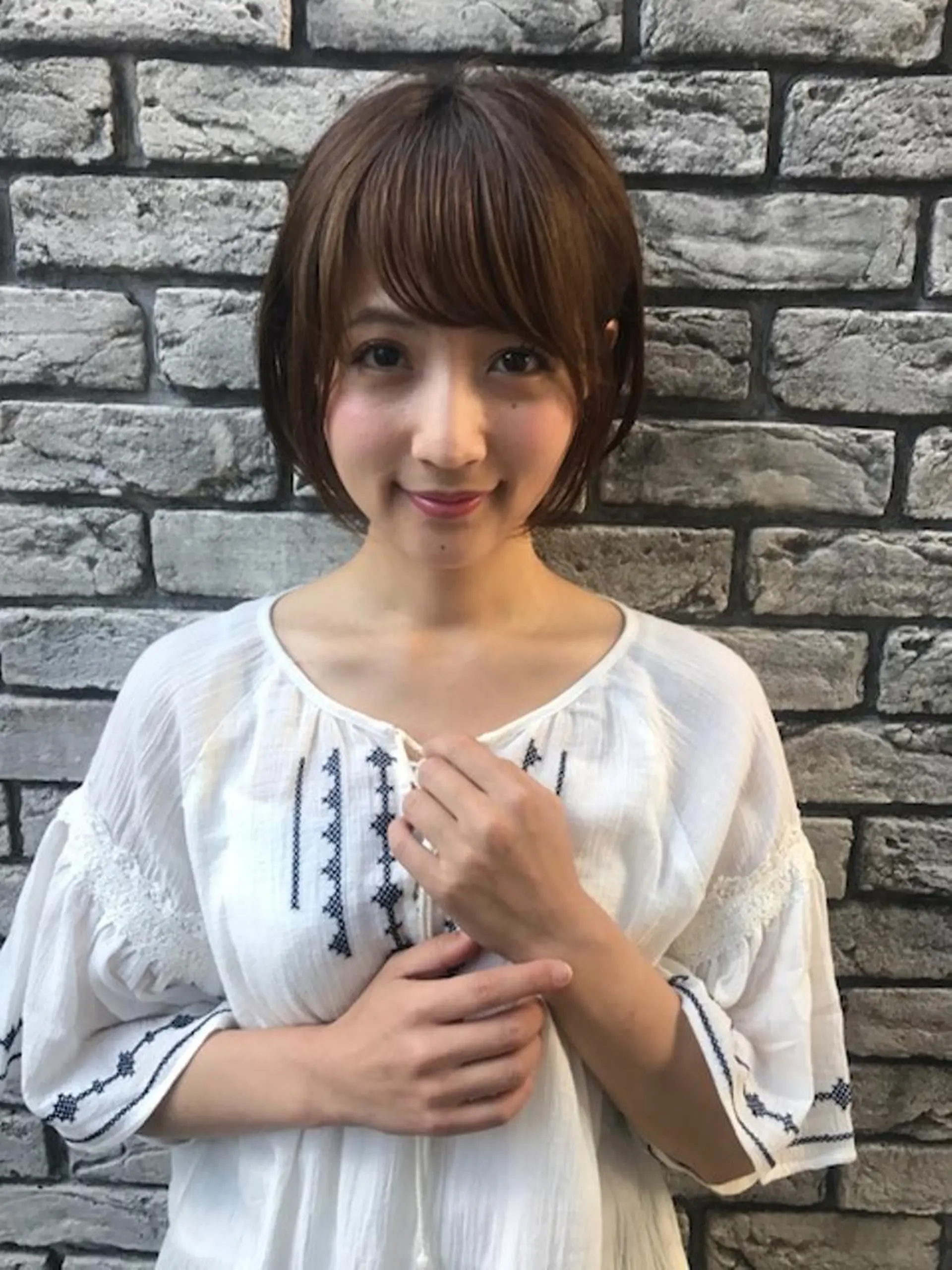 ショート カラー パーマ 羽田 ひろむのヘアスタイル
