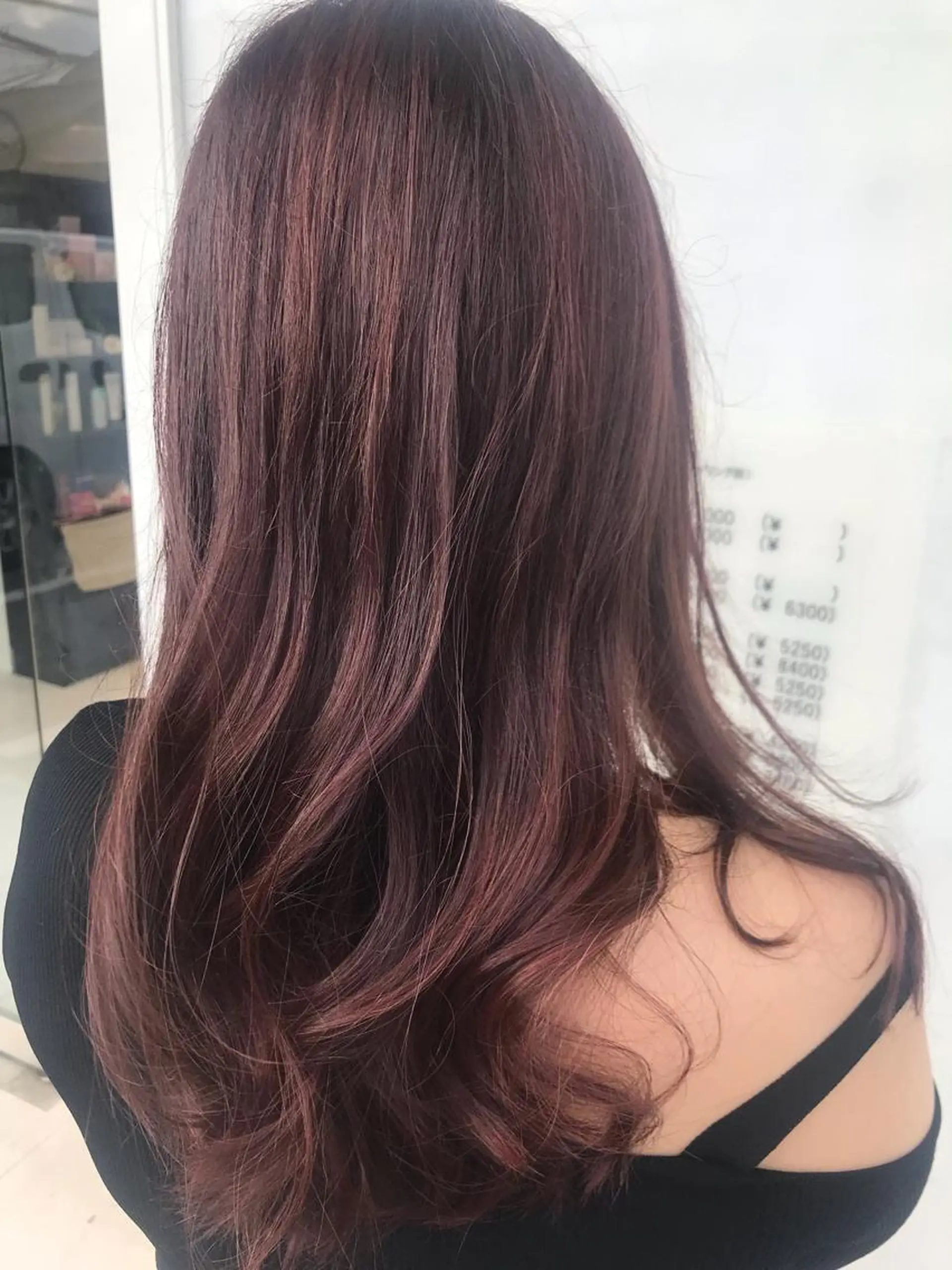 ロング カラー ナガイ ユウキのヘアスタイル