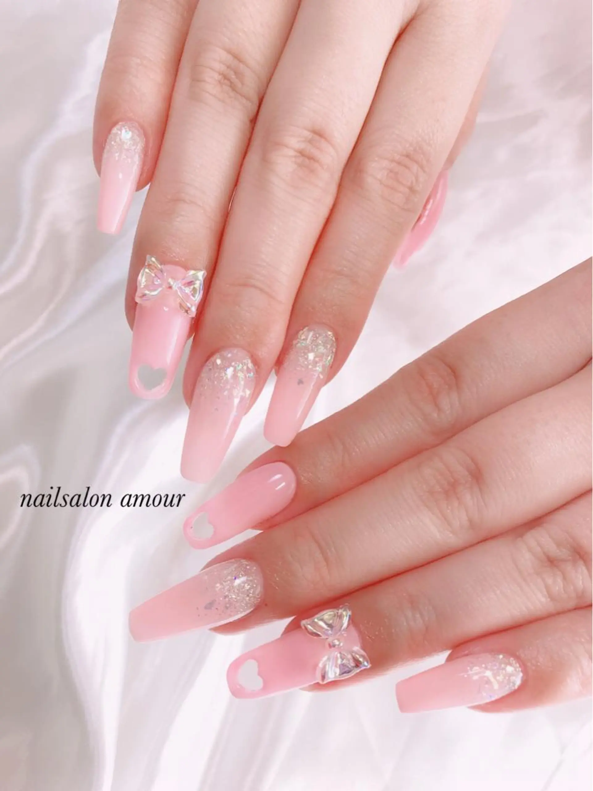 ネイル ハート nailsalon ♡amour♡のネイルデザイン