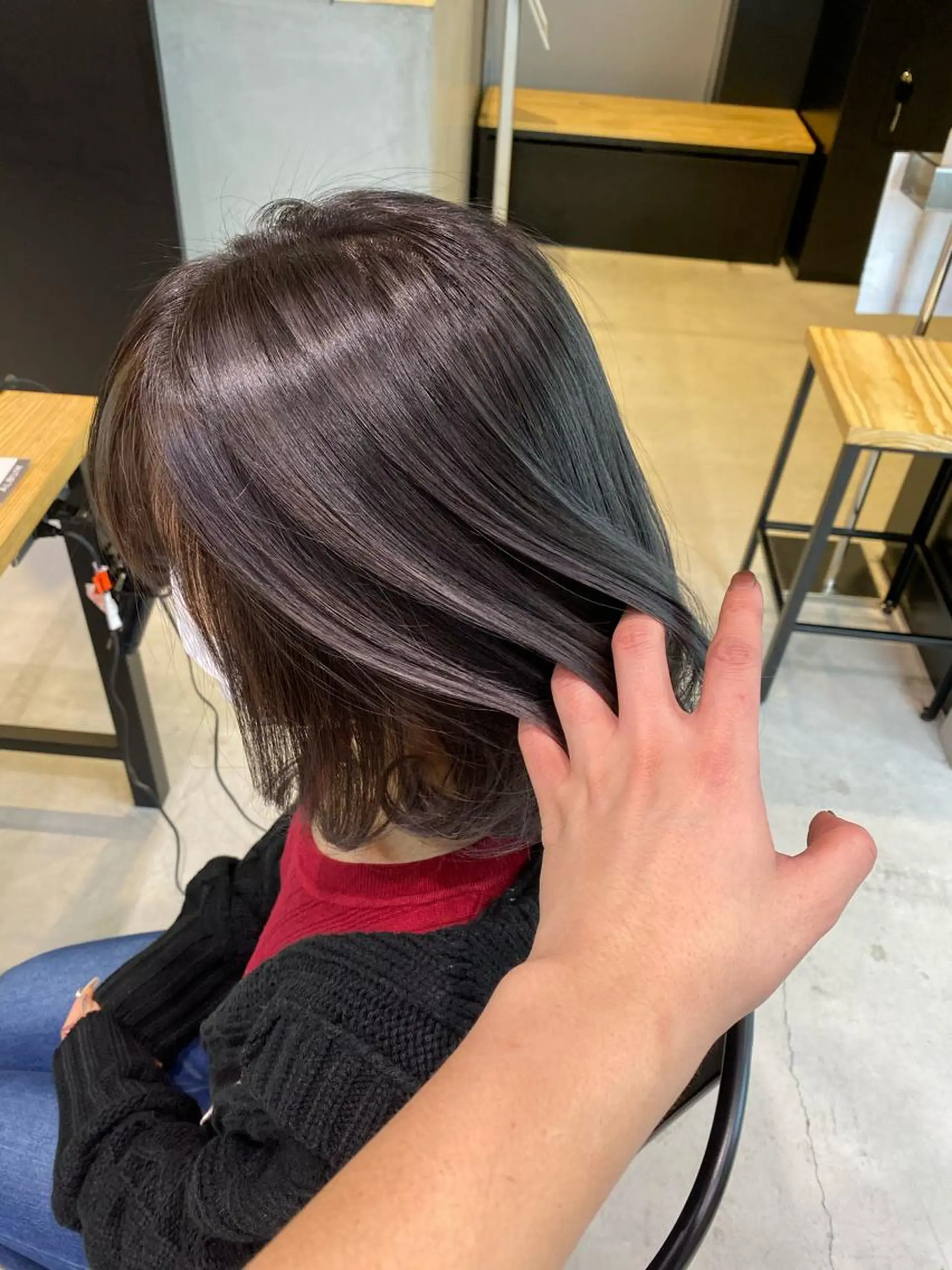 カラー バレイヤージュ ヘアカラー MUK ムクのヘアスタイル