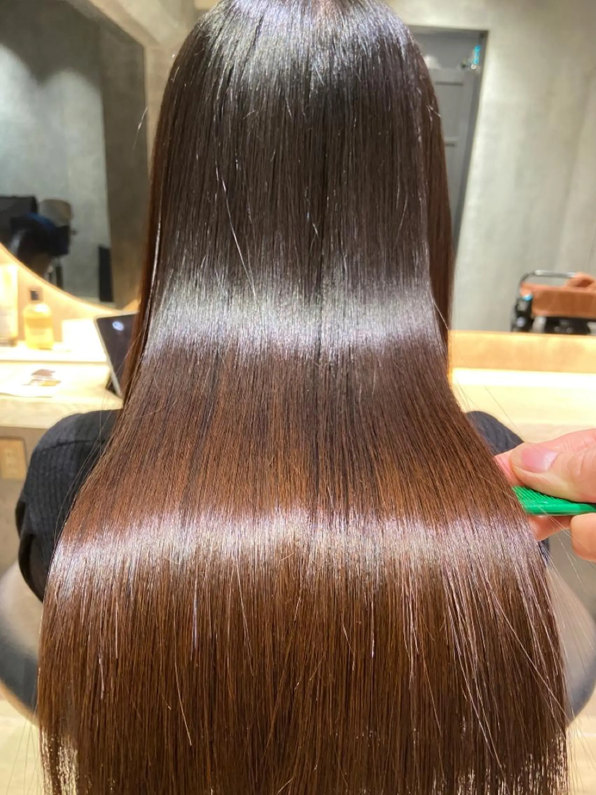 ロング 髪質改善 縮毛矯正 トリートメント ツバサ 髪質改善のヘアスタイル