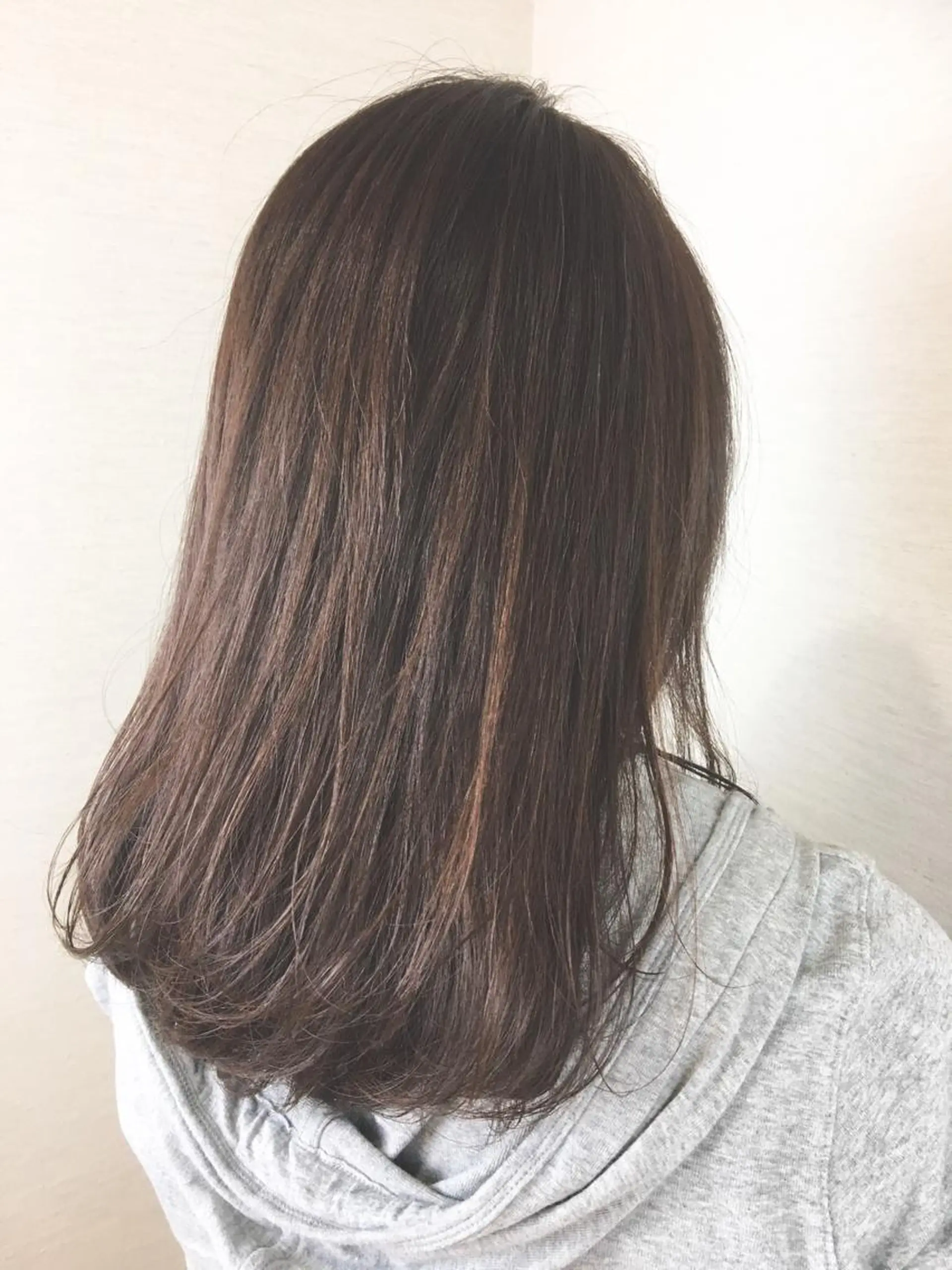 セミロング ブリーチなしダブル/ レイヤーカット 小棹のヘアスタイル