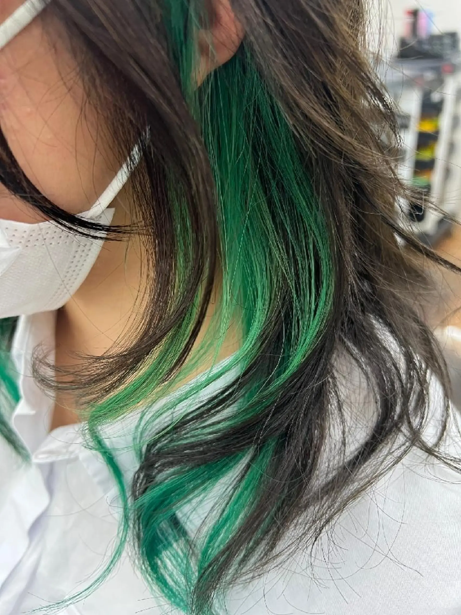 ミディアム カラー 鶴田 風雅のヘアスタイル