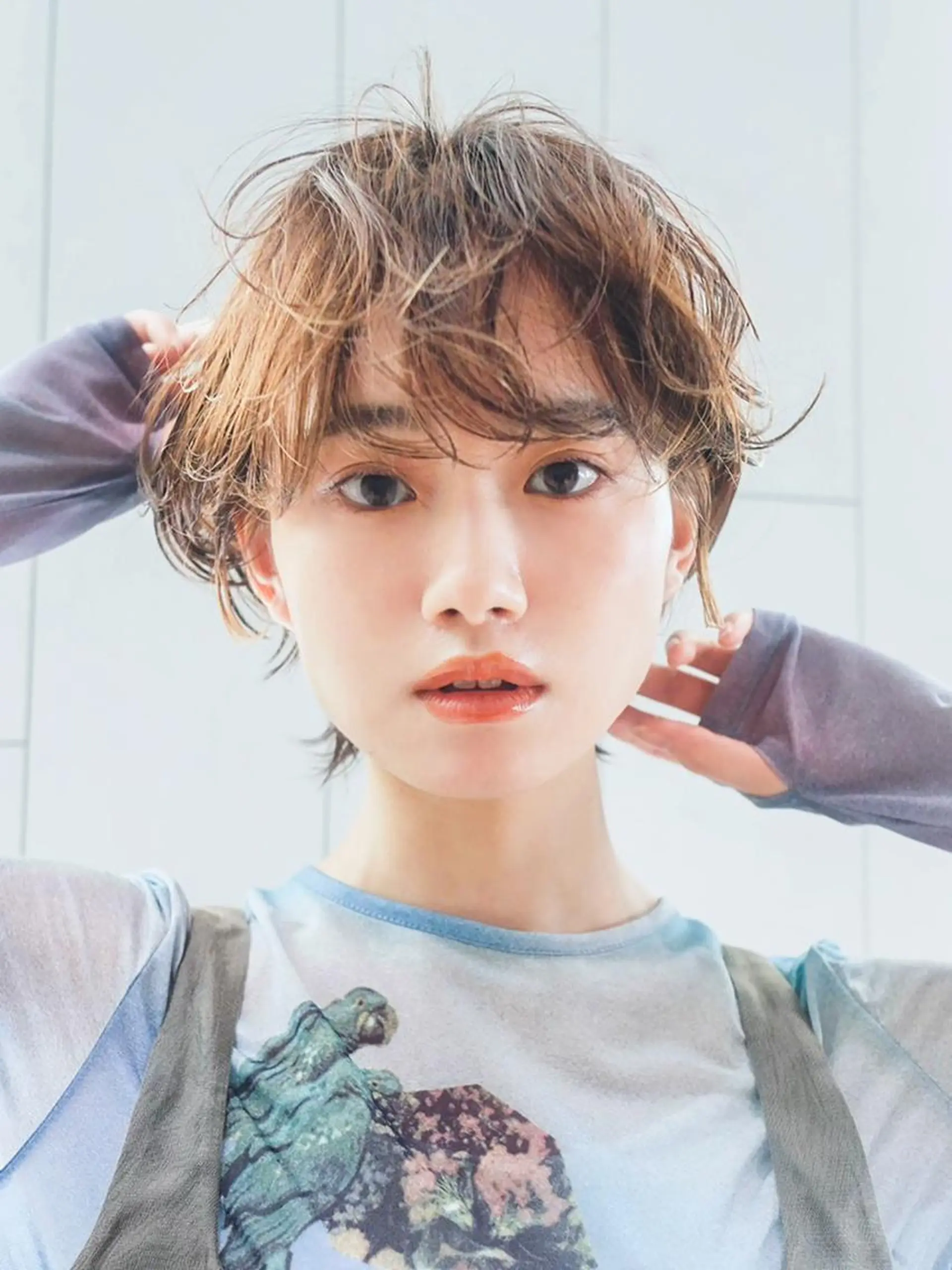 ショート カラー マレットヘア カット ヘアカラー トリートメント ITby ALBUM 北千住店のヘアスタイル