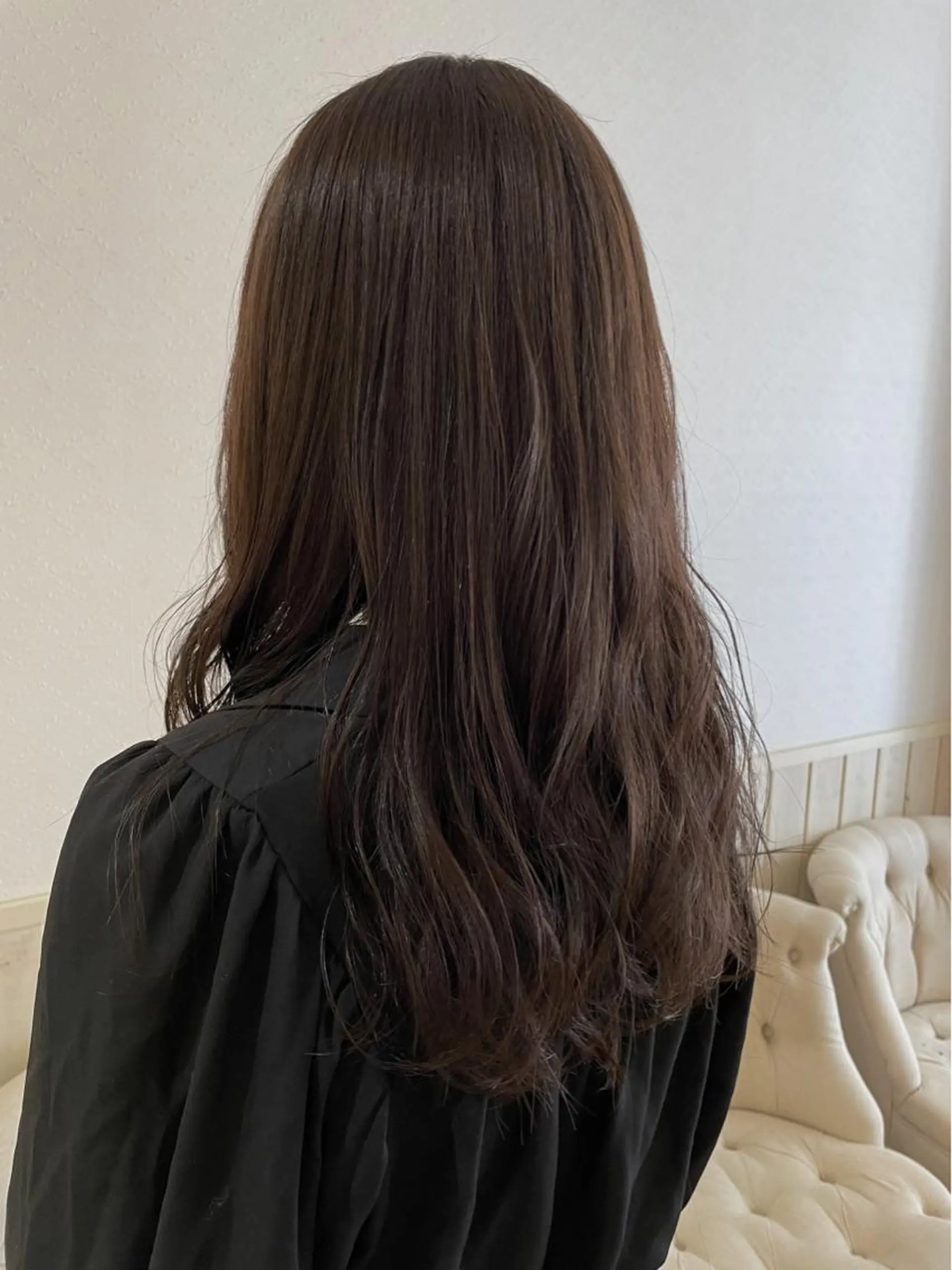 セミロング カラー 松島 涼花のヘアスタイル