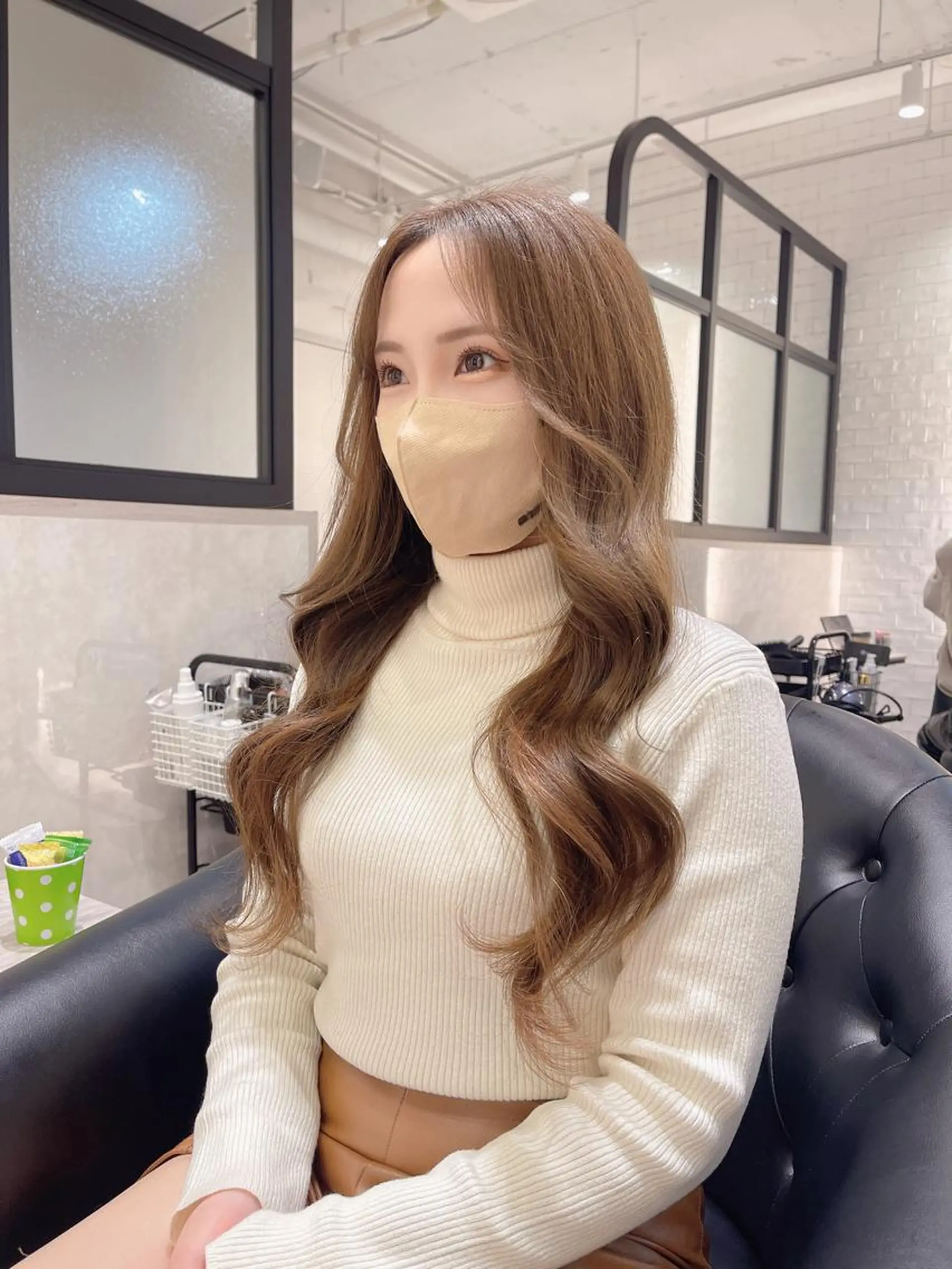 ロング カラー カット ヘアカラー トリートメント &chaLme   心斎橋所属・emi/髪質改善/ 韓国風/艶カラーのヘアスタイル