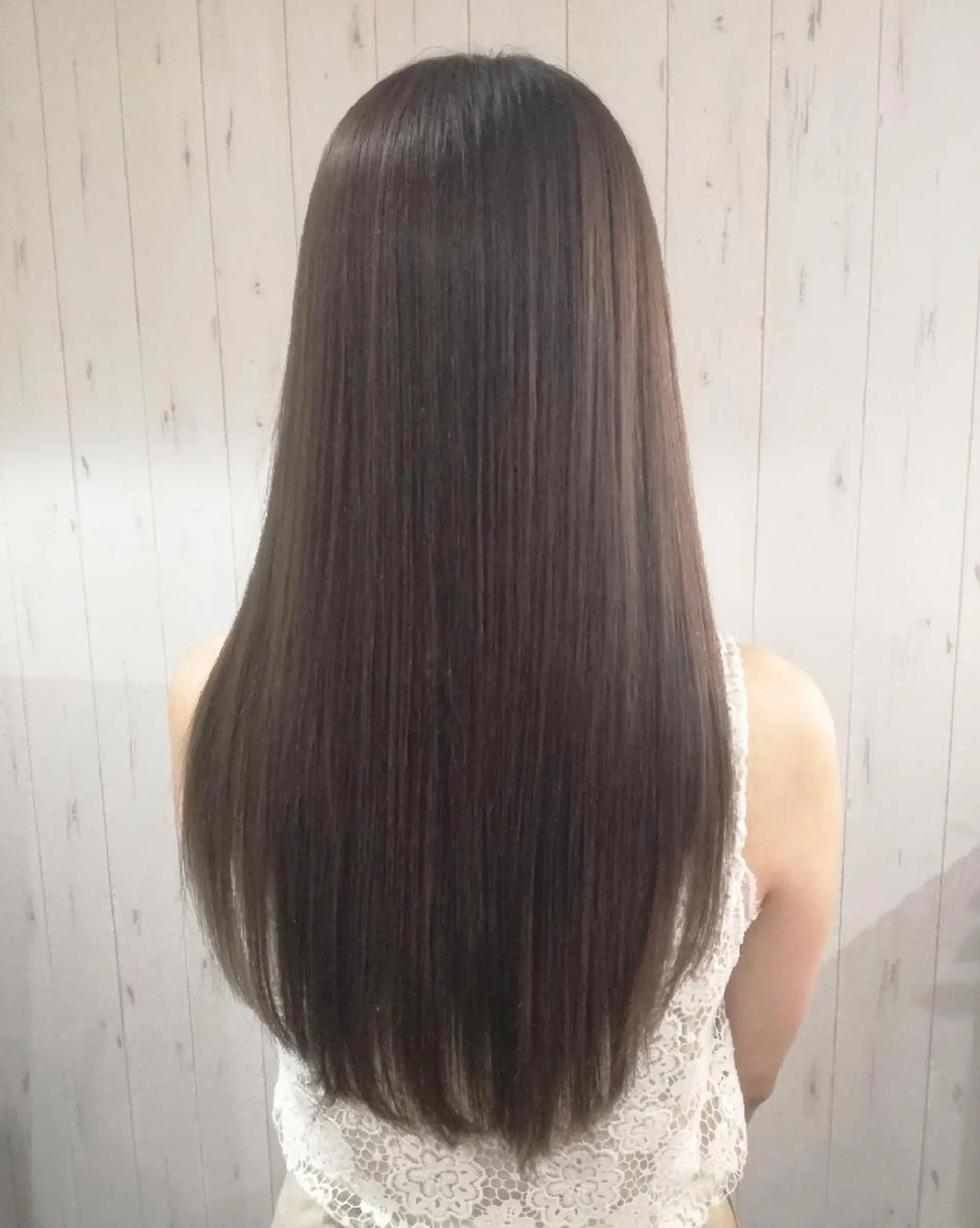 カラー ロング ベージュカラー 西川 敏夫のヘアスタイル