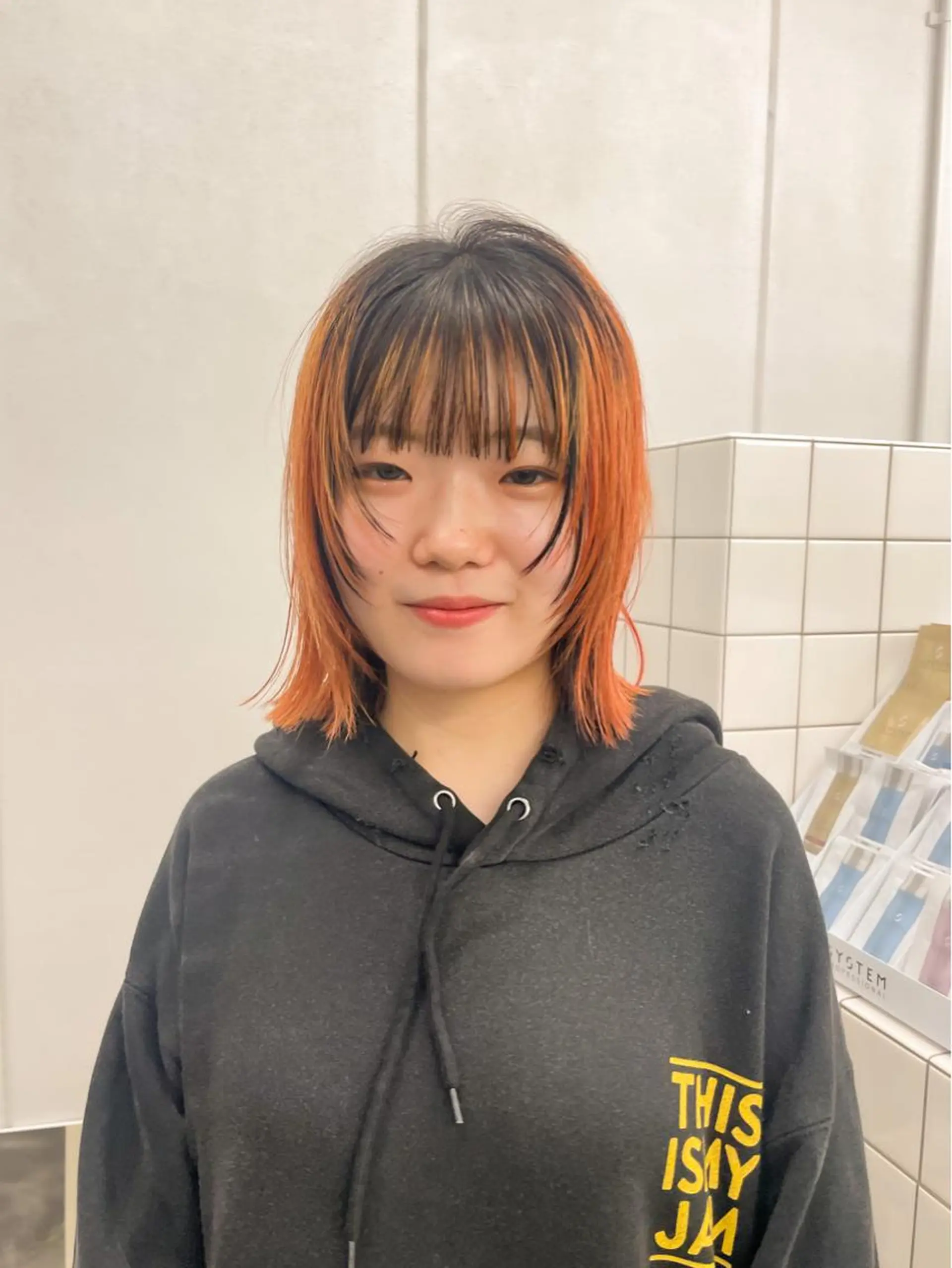 ミディアム カラー ヘアカラー 関 京磨のヘアスタイル