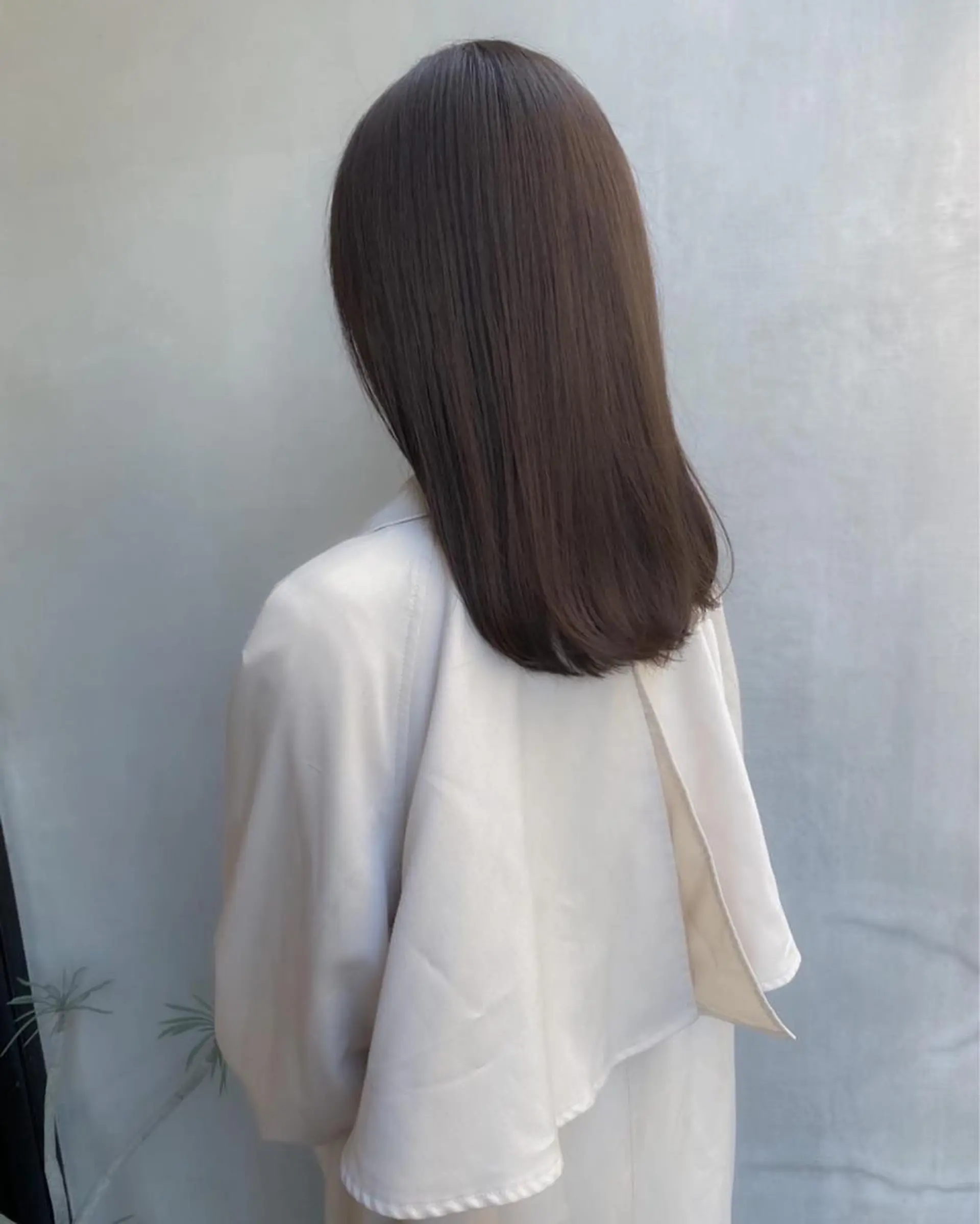 ミディアム カラー ベージュカラー オリーブベージュ オレンジ ピンクカラー 板谷みさき /艶ボブ/藤沢美容室のヘアスタイル