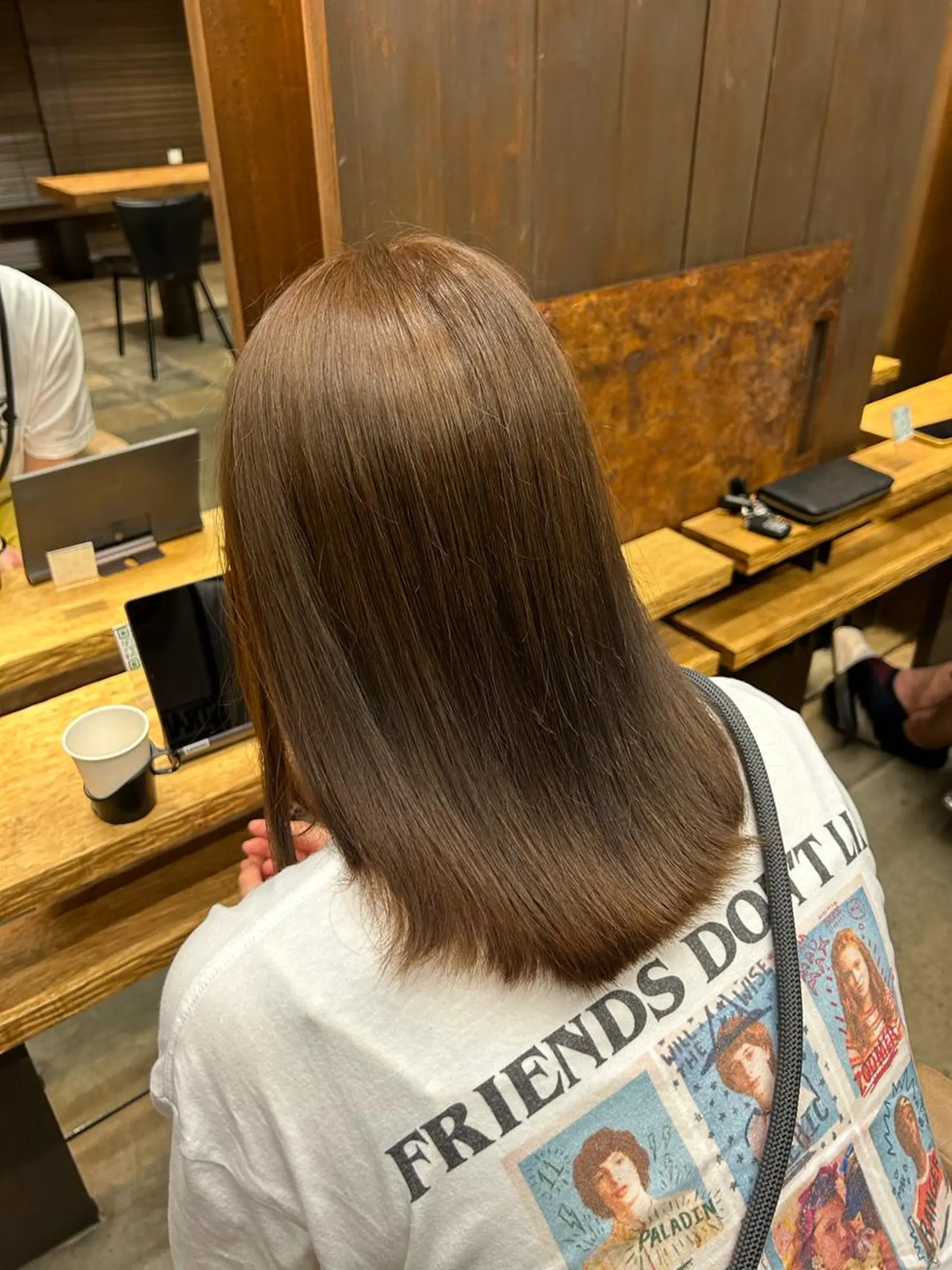 ミディアム カラー ベージュカラー 畑中 希望のヘアスタイル