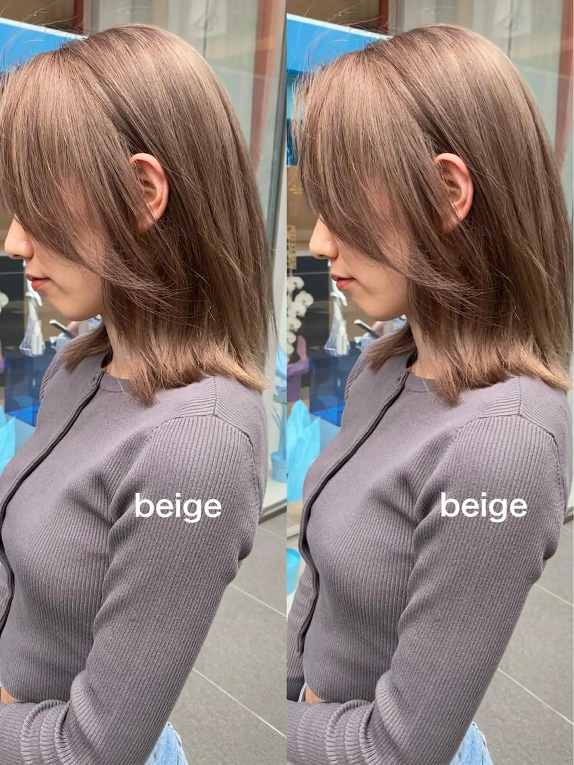 ミディアム くびれヘア 顔周りカット 小顔カット トリートメント ヘアカラー トリートメント 【1日2名様限定】 AFLOAT白川雄副のヘアスタイル