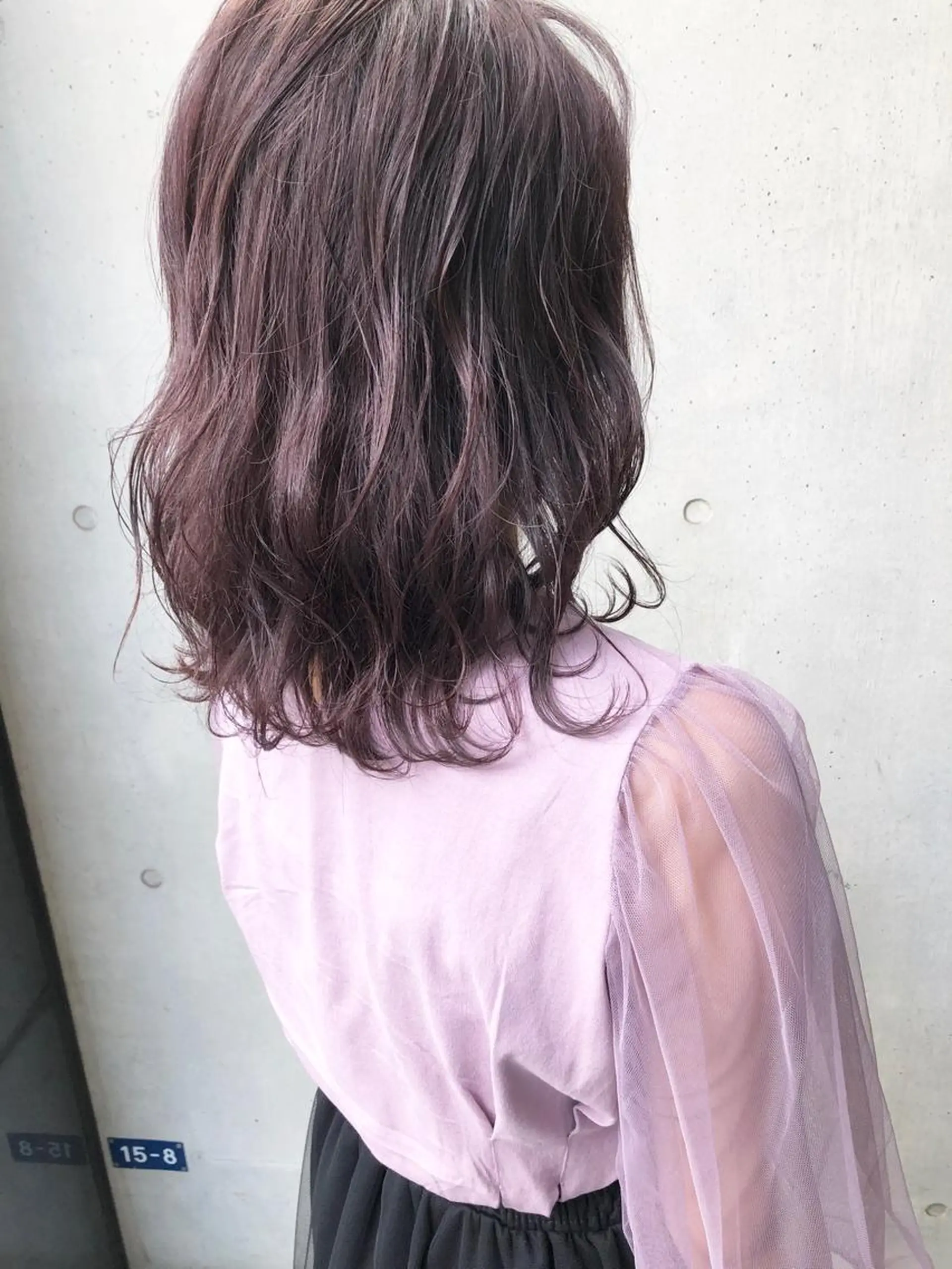 ミディアム パープルカラー ヘアカラー トリートメント 【髪質改善】 川津翔太のヘアスタイル