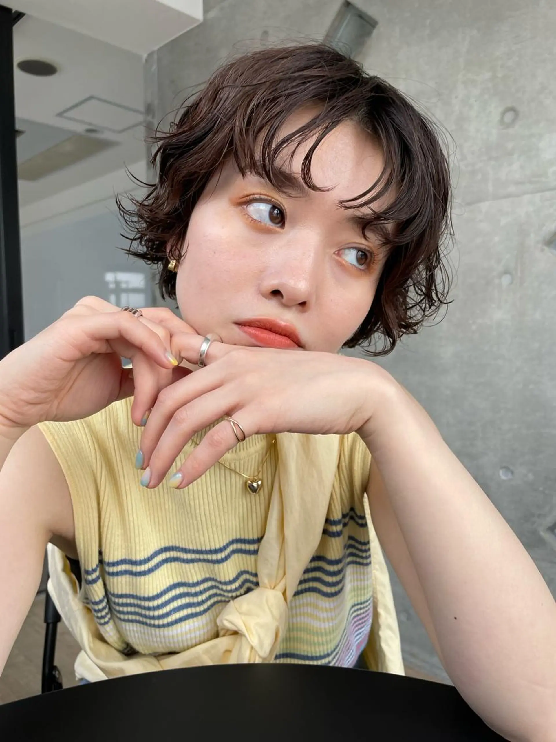 ショート パーマ satsuki 暖色・ブラウンカラーのヘアスタイル