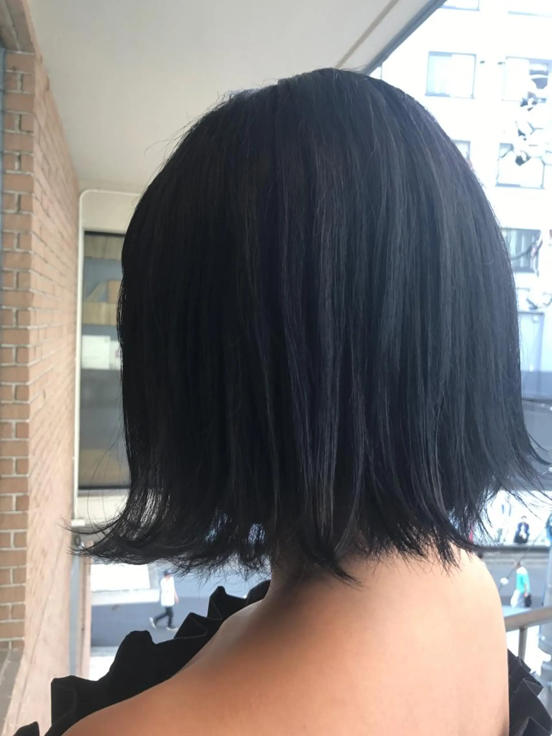 ショート カラー パーマ ヘアアレンジ メンズ キッズ ネイル マツエク・マツパ ブルーカラー ブルージュ ダブルカラー ネイビーカラー ブルー サロンドミルク 原宿のヘアスタイル