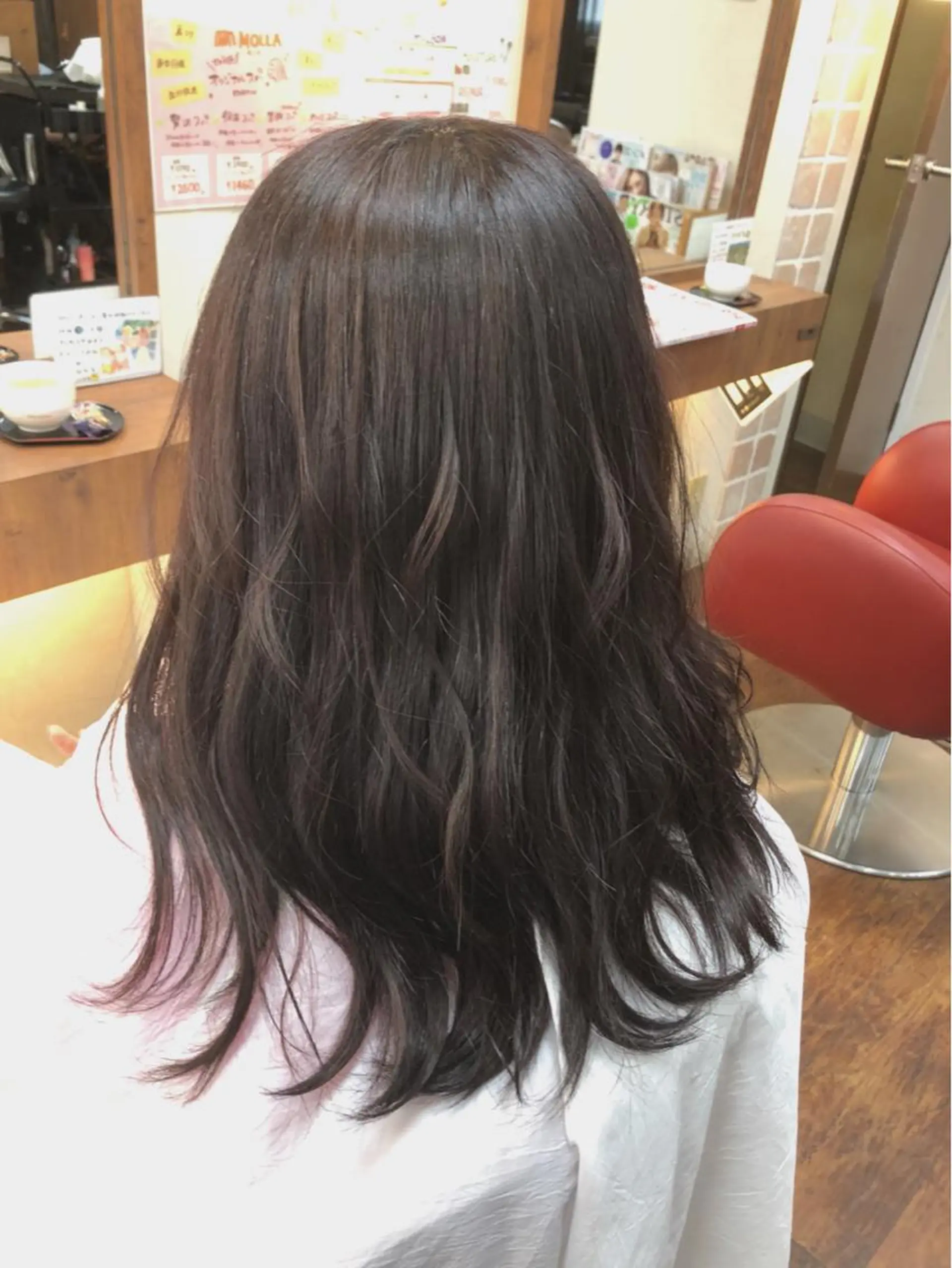 セミロング カラー 透明感カラー ラベンダーカラー カット ヘアカラー 大野 まゆのヘアスタイル
