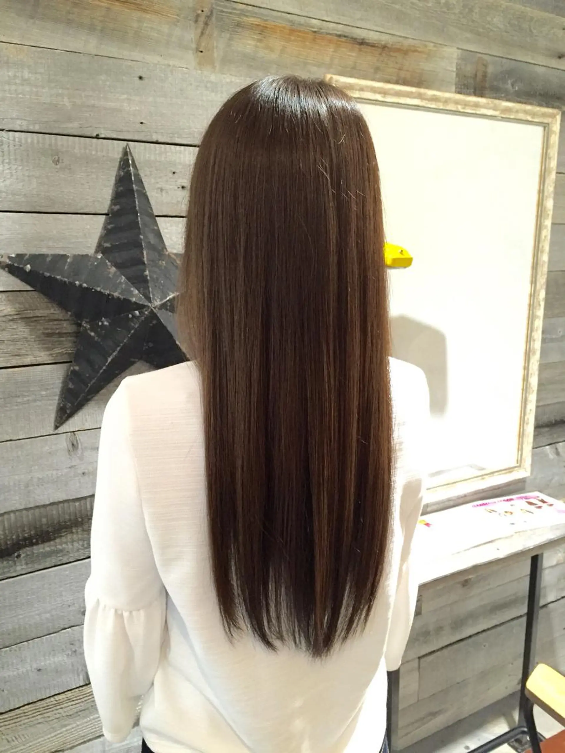 ロング カラー カット 縮毛矯正 slow所属・名取 純平のヘアスタイル