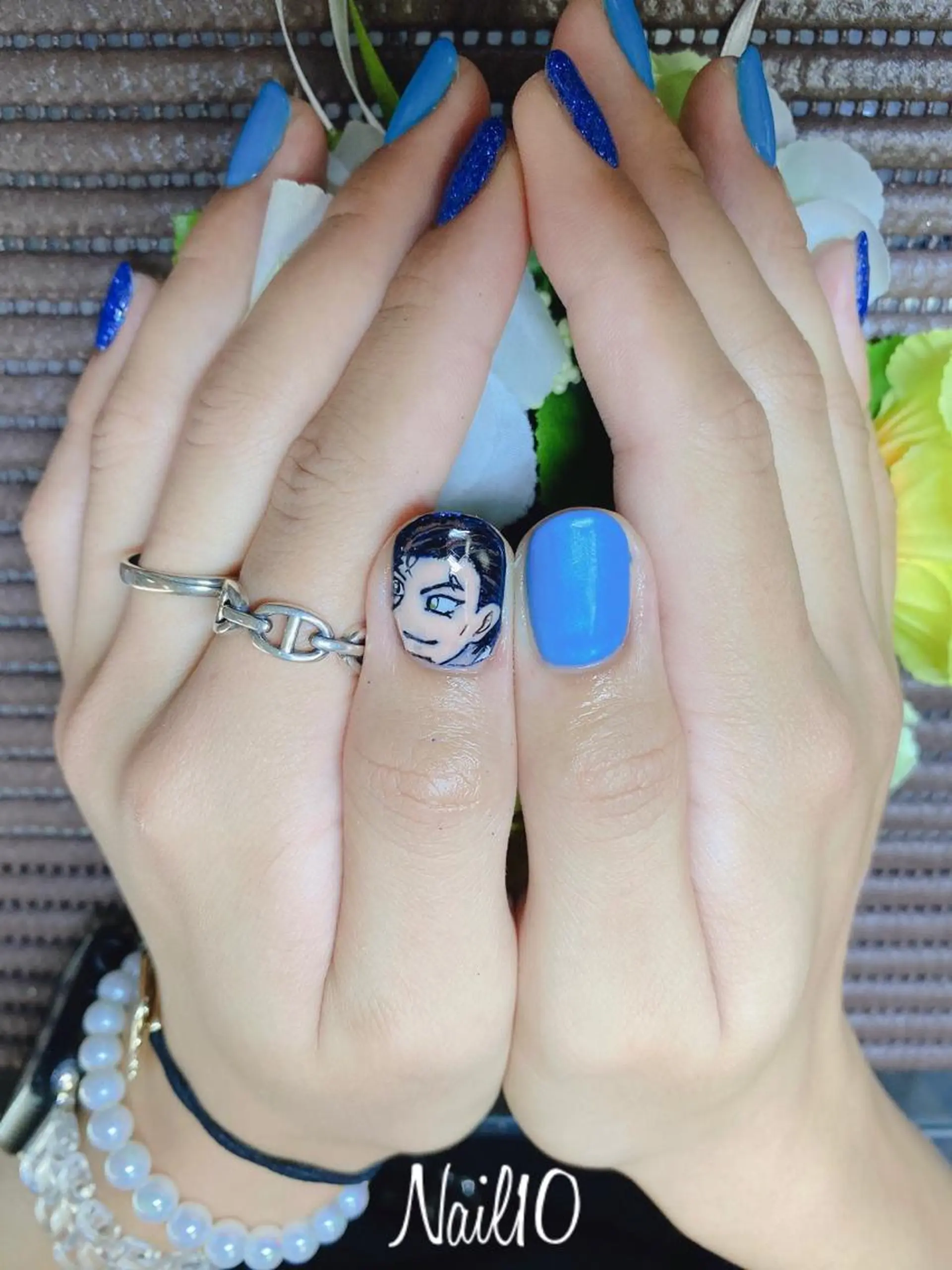 ネイル ラメ(グリッター) ラメグラデーション Nail10 Kakoのネイルデザイン