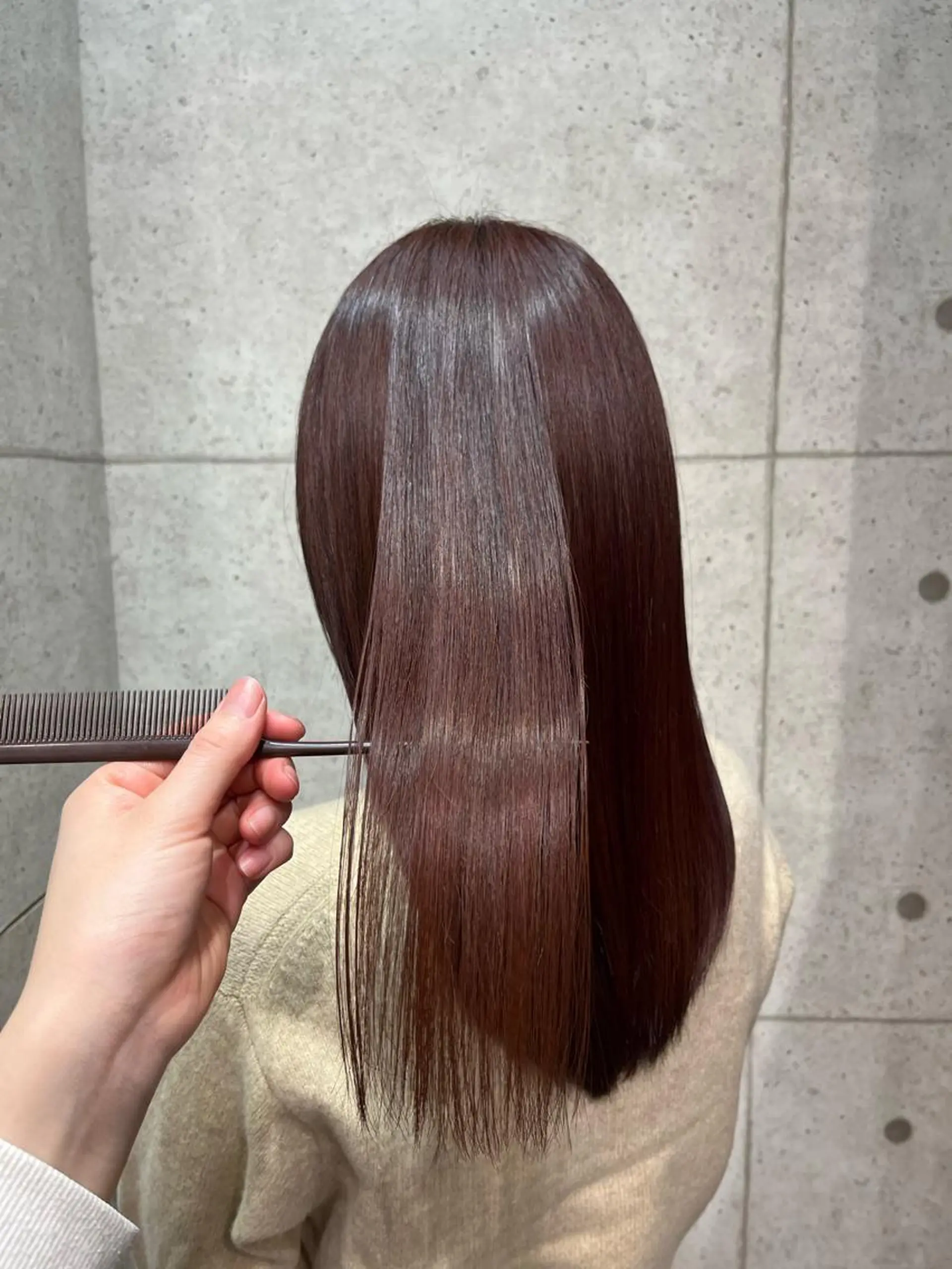 ロング カラー 髪質改善 【透明感カラー‎✨】 中島日菜のヘアスタイル