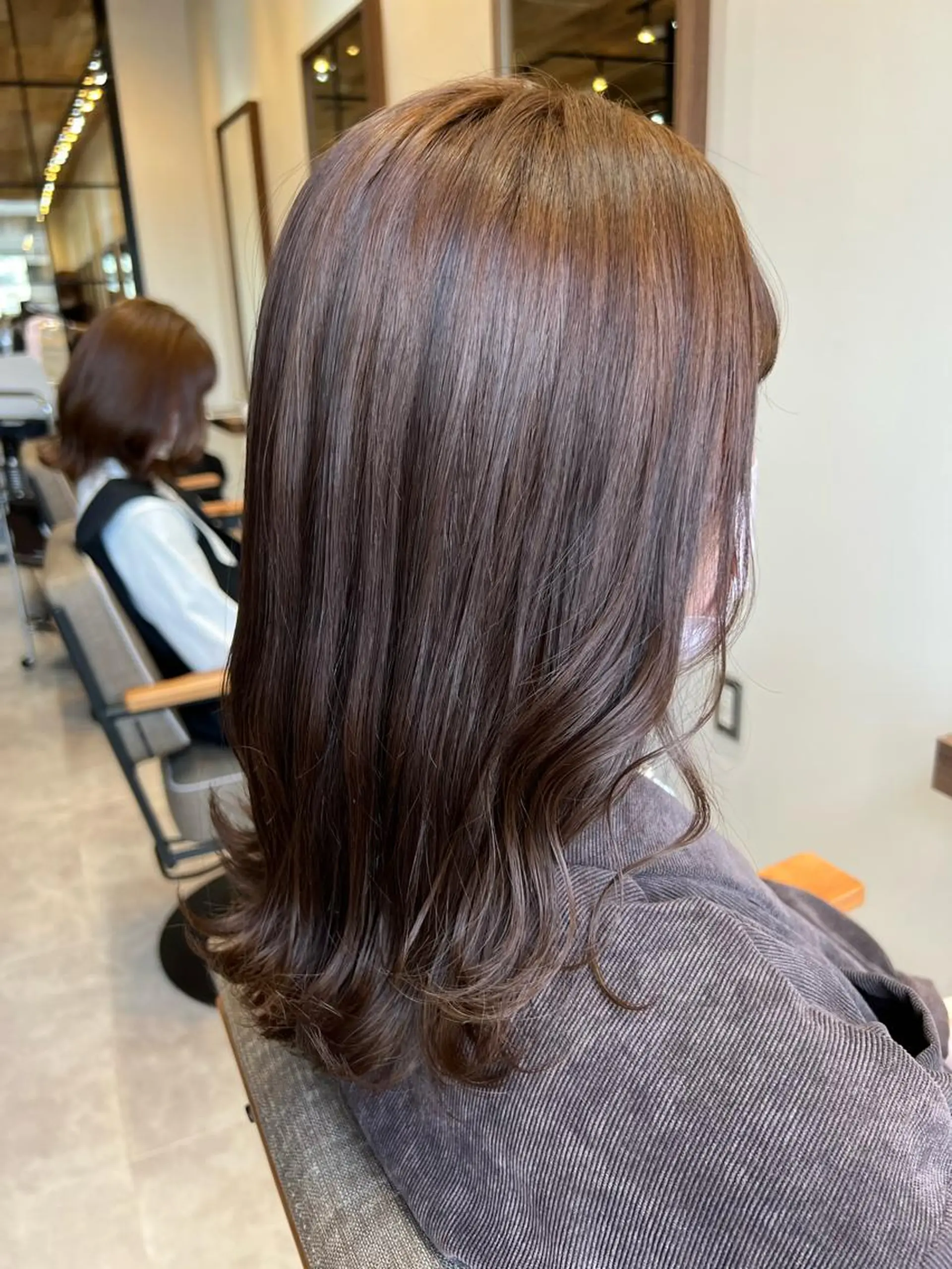 ミディアム カラー カット ヘアカラー トリートメント 名古屋/髪質改善/ 透明感SHIZUKAのヘアスタイル