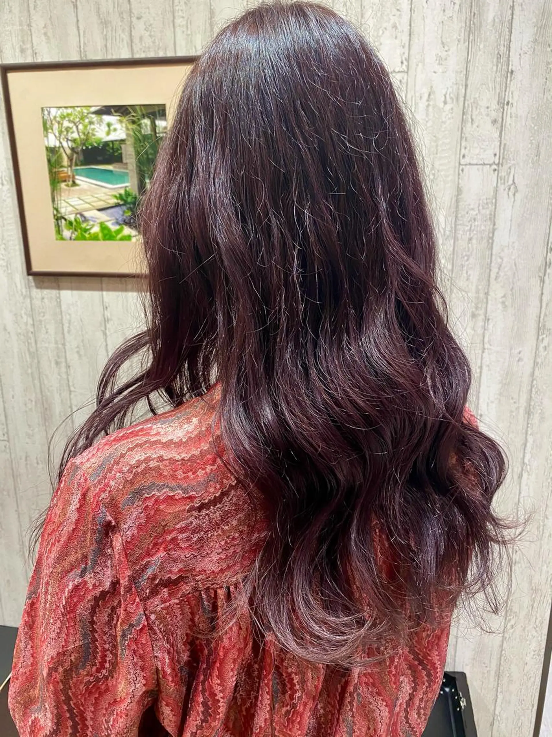 ロング カラー ブリーチ グラデーションカラー ピンクカラー バイオレットカラー ヘアカラー トリートメント 🦋店長🦋 ほんさわ みずきのヘアスタイル