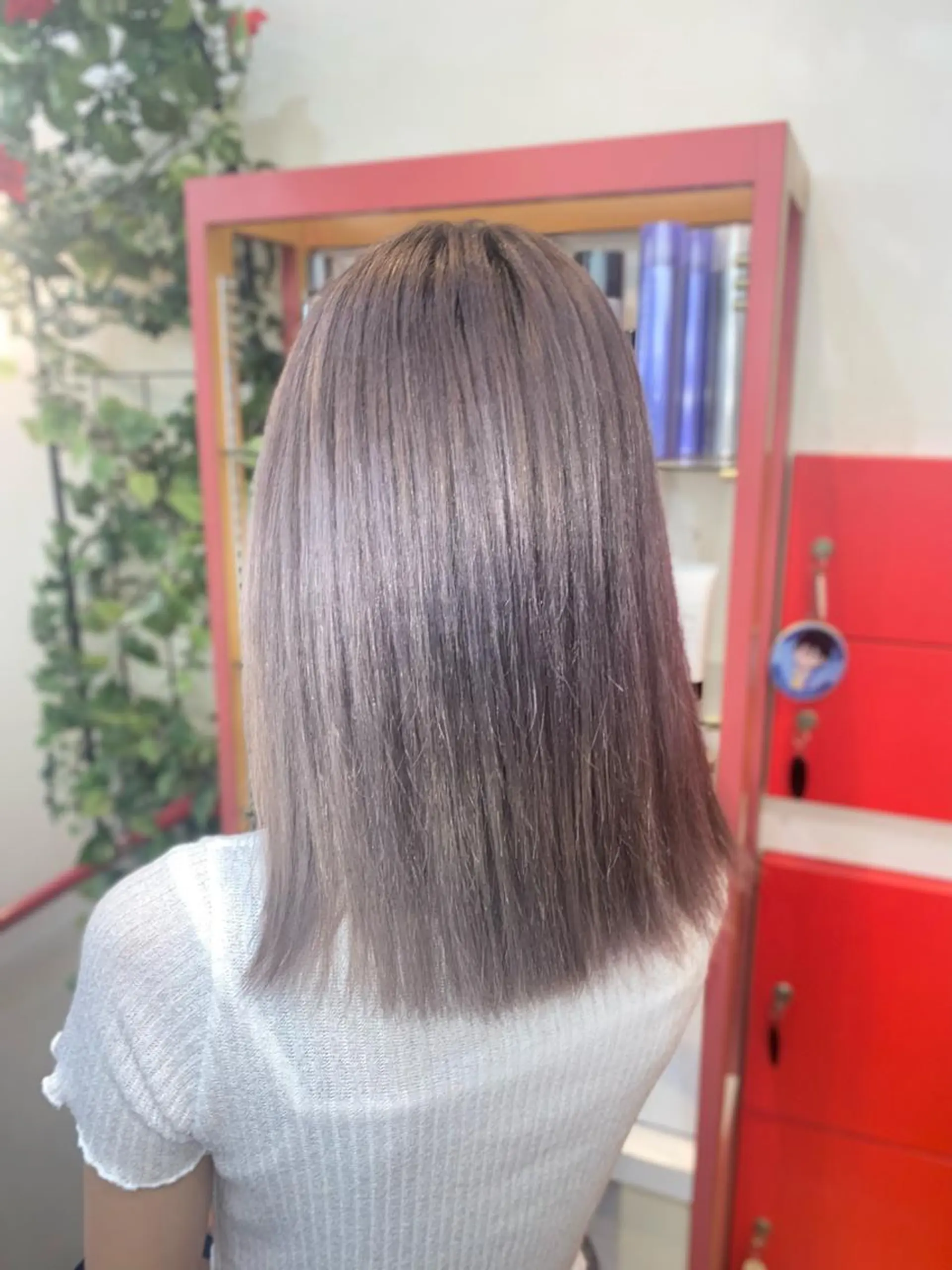 ミディアム ヘアカラー ゆぴ☾‪/推しカラー /ハイトーンのヘアスタイル