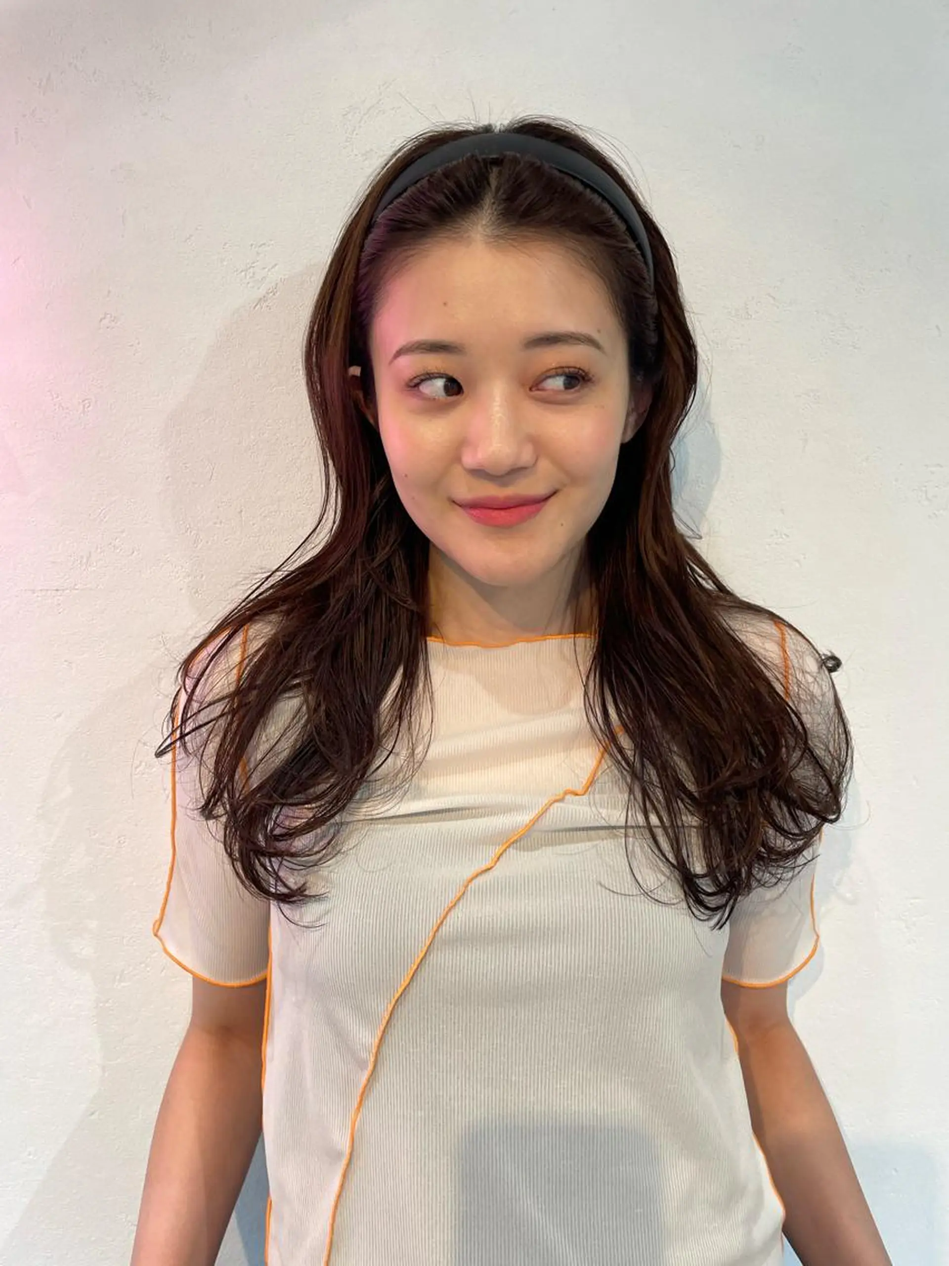 セミロング カラー カット ヘアカラー トリートメント SALOWIN下北沢所属・hazuki 🌝のヘアスタイル