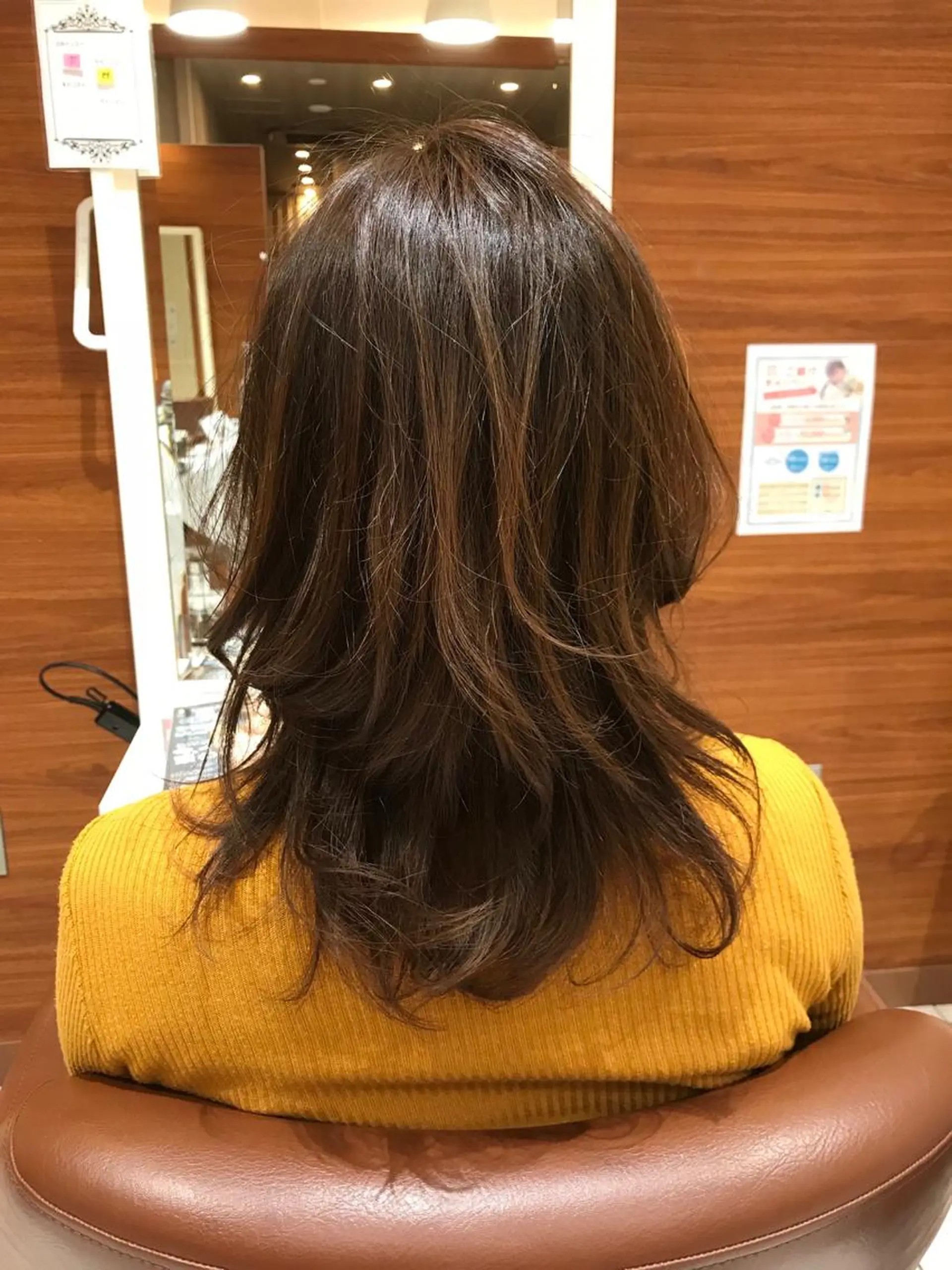 ロング カラー ヘアアレンジ ロングレイヤー レイヤーカット ロング テラモト カズヨシのヘアスタイル