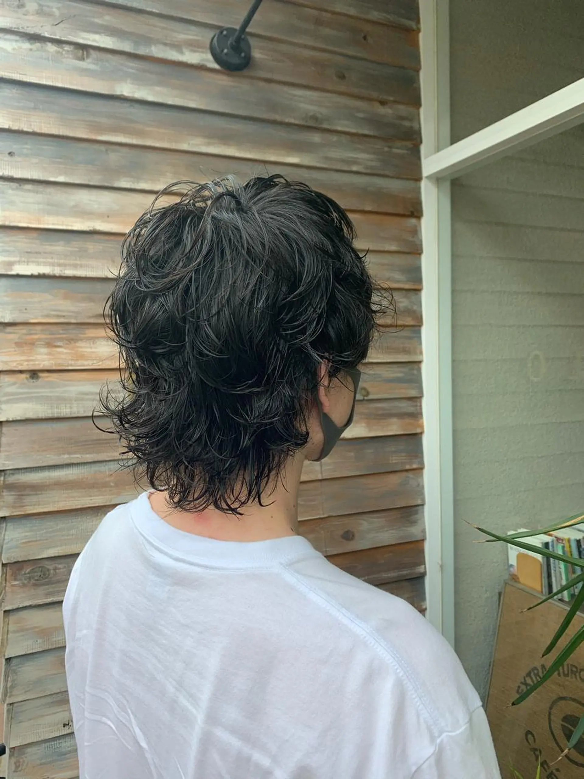 ミディアム パーマ メンズ ミディアムパーマ メンズパーマ メンズウルフカット ウルフカット カット パーマ 竹内 康浩のヘアスタイル