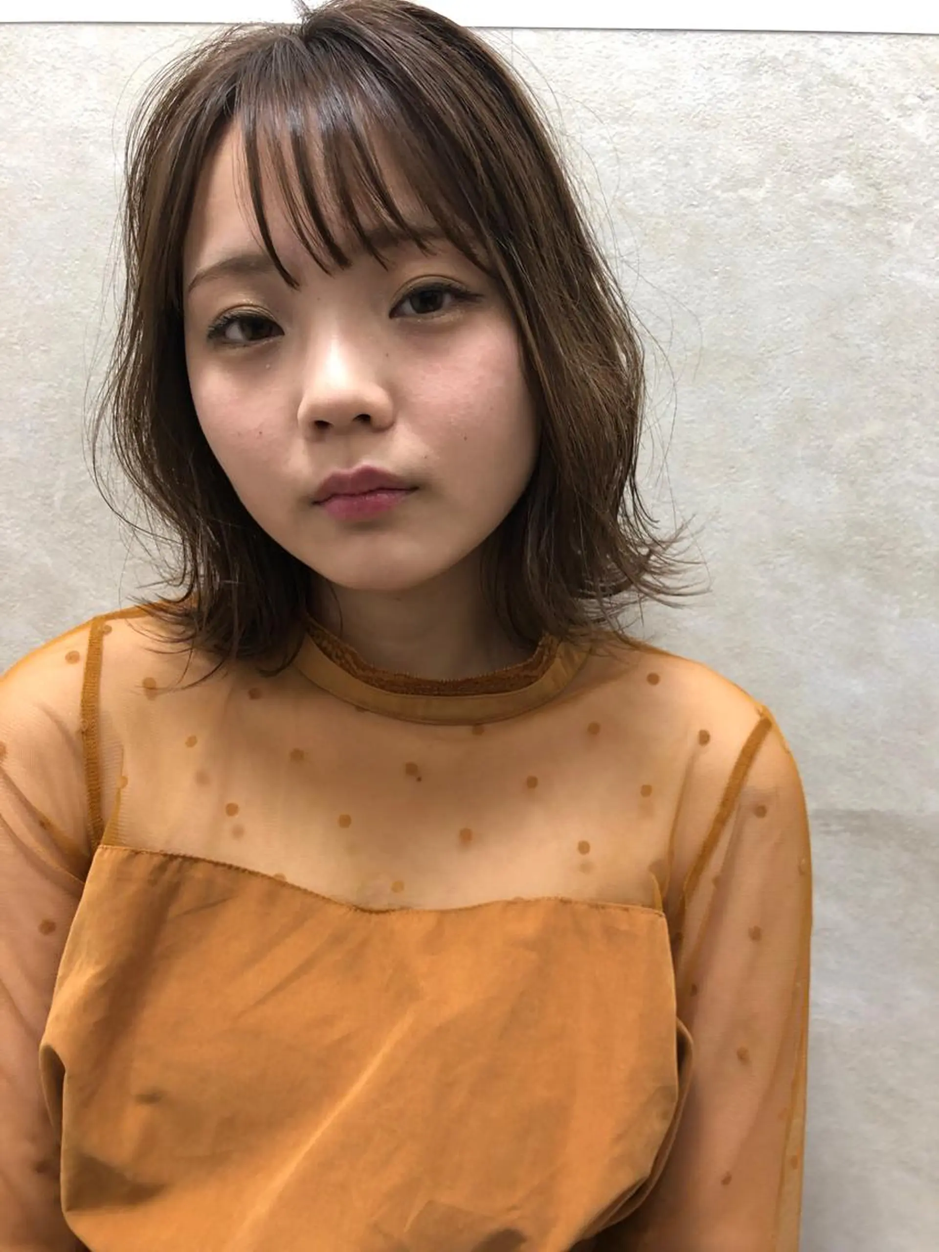 ショート カラー パーマ ヘアアレンジ キッズ ネイル マツエク・マツパ umu.［韓国ヘア /レイヤーカット］のヘアスタイル