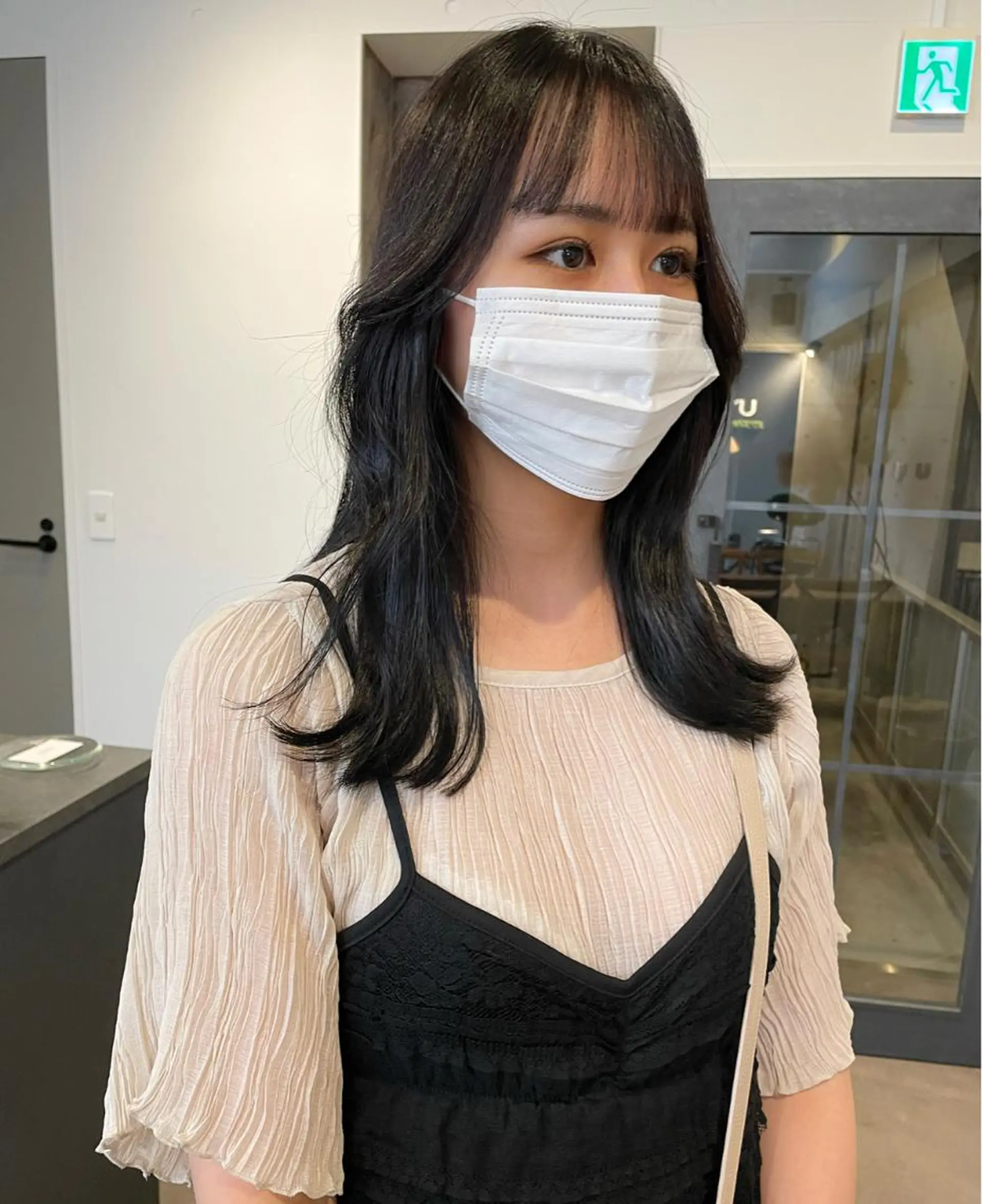 セミロング 原 菜帆のヘアスタイル