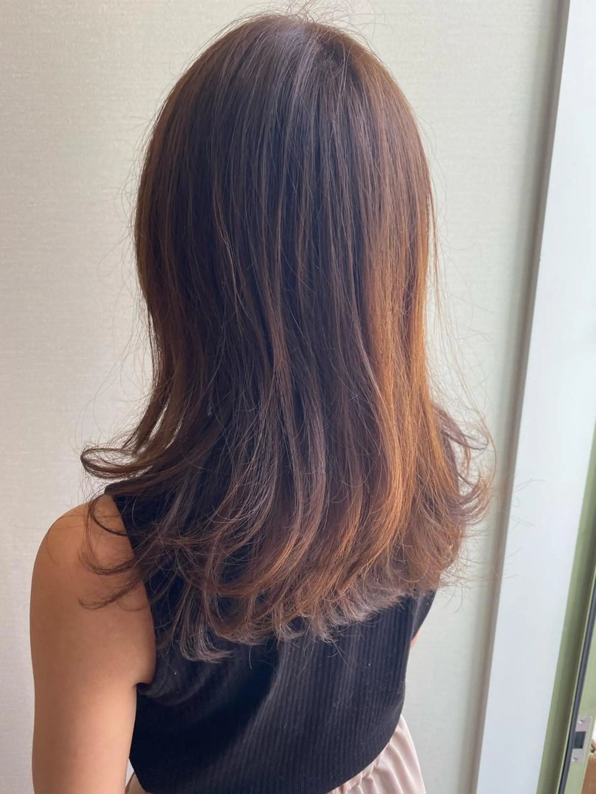 セミロング カラー noppo所属・NOPPO 和泉市 美容室／奥村　飛鳥のヘアスタイル